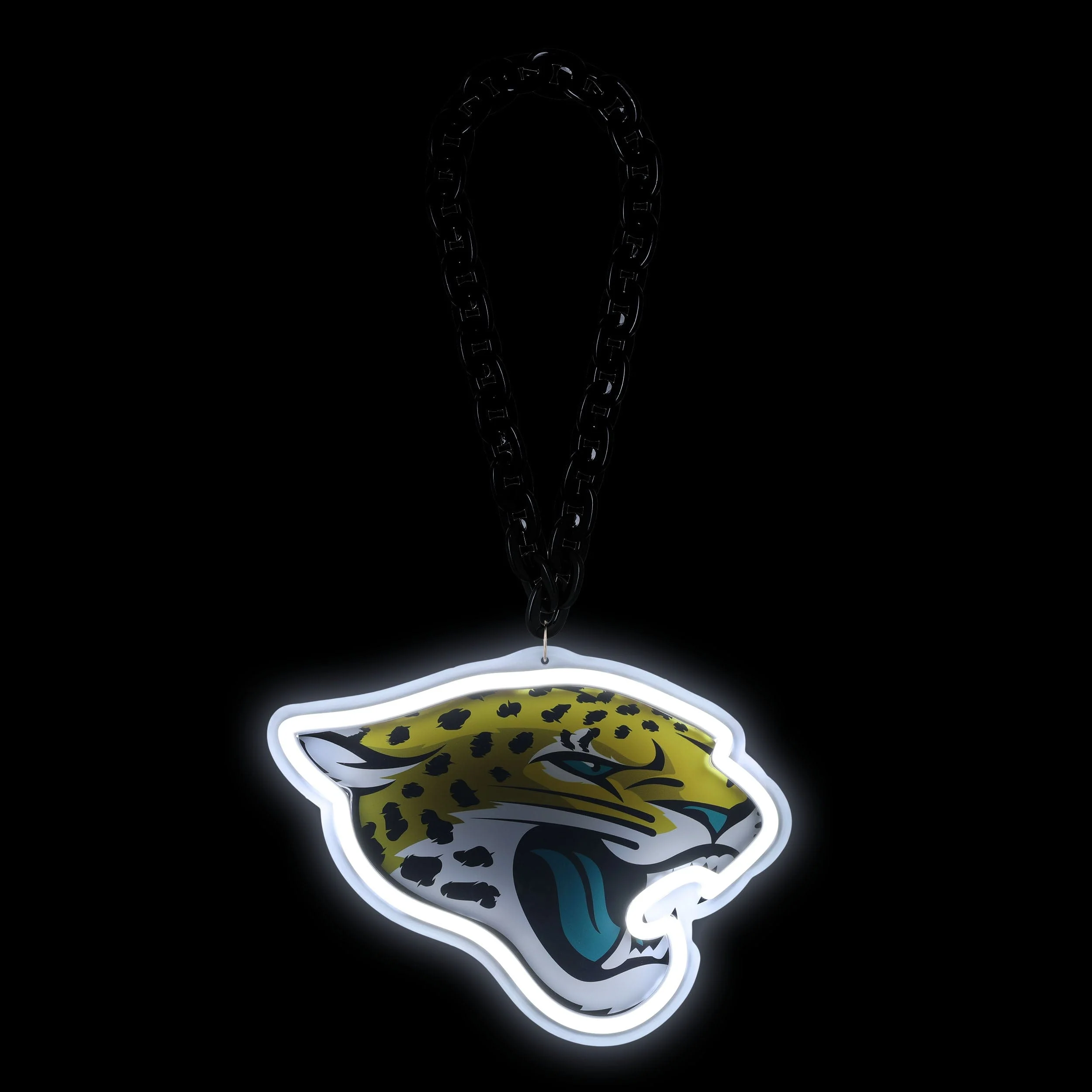 Jacksonville Jaguars NFL Neon Light Up Big Logo Chain - Image 2