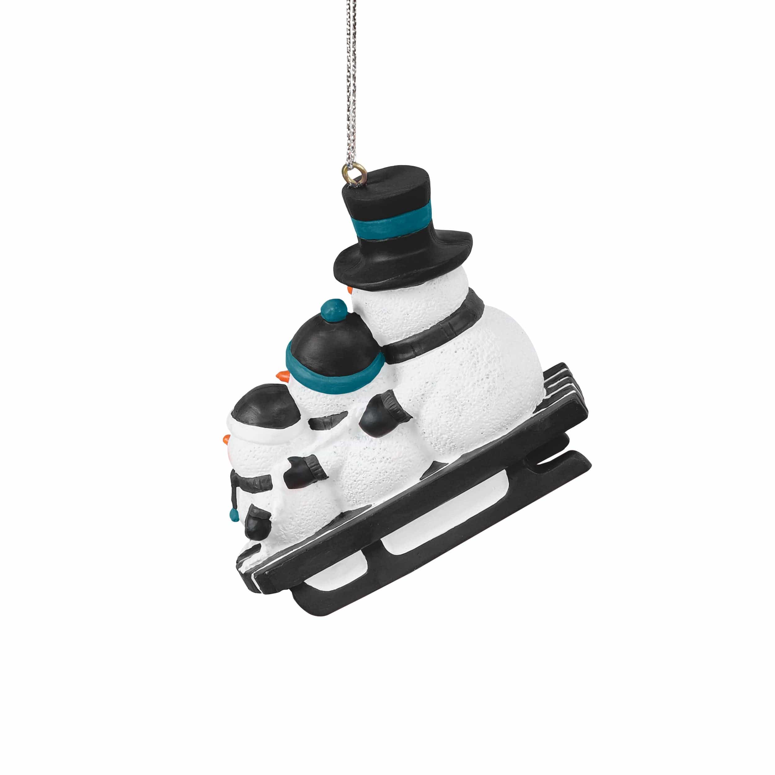 Jacksonville Jaguars NFL Sledding Snowmen Ornament - Image 3