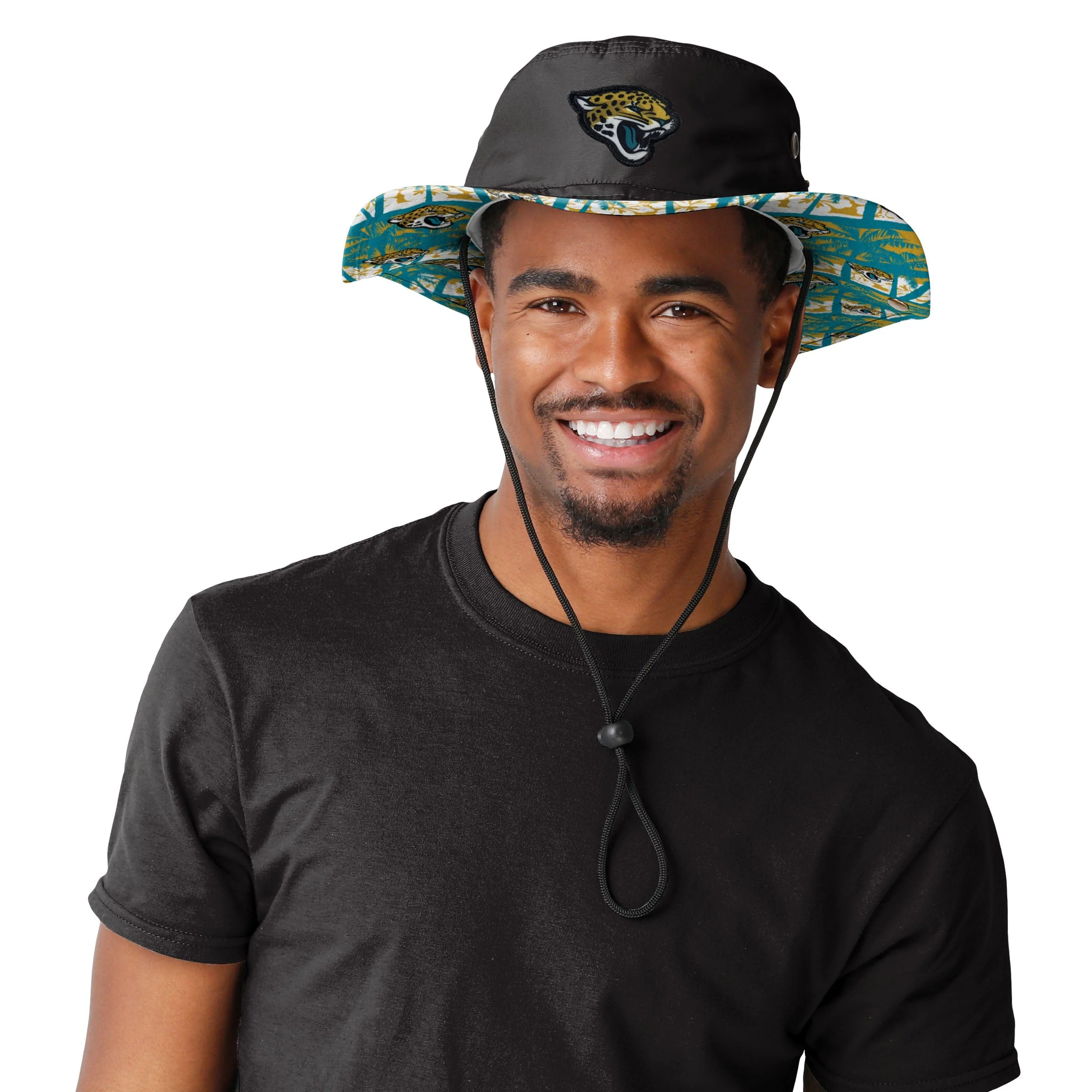 Jacksonville Jaguars NFL Solid Hybrid Boonie Hat - Image 2