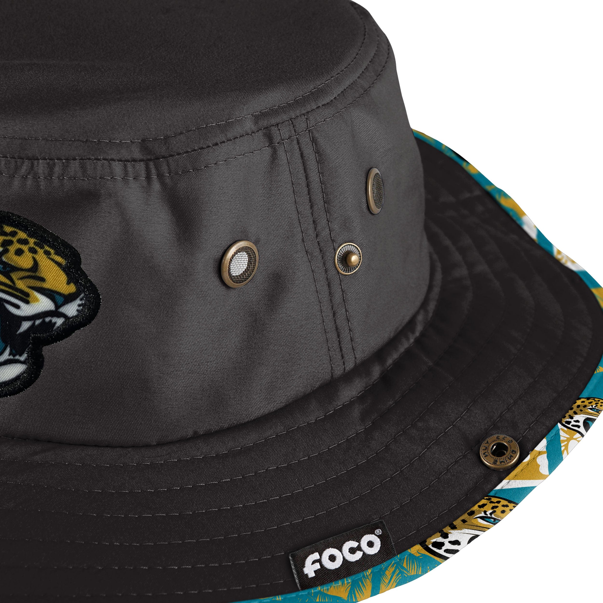 Jacksonville Jaguars NFL Solid Hybrid Boonie Hat - Image 4