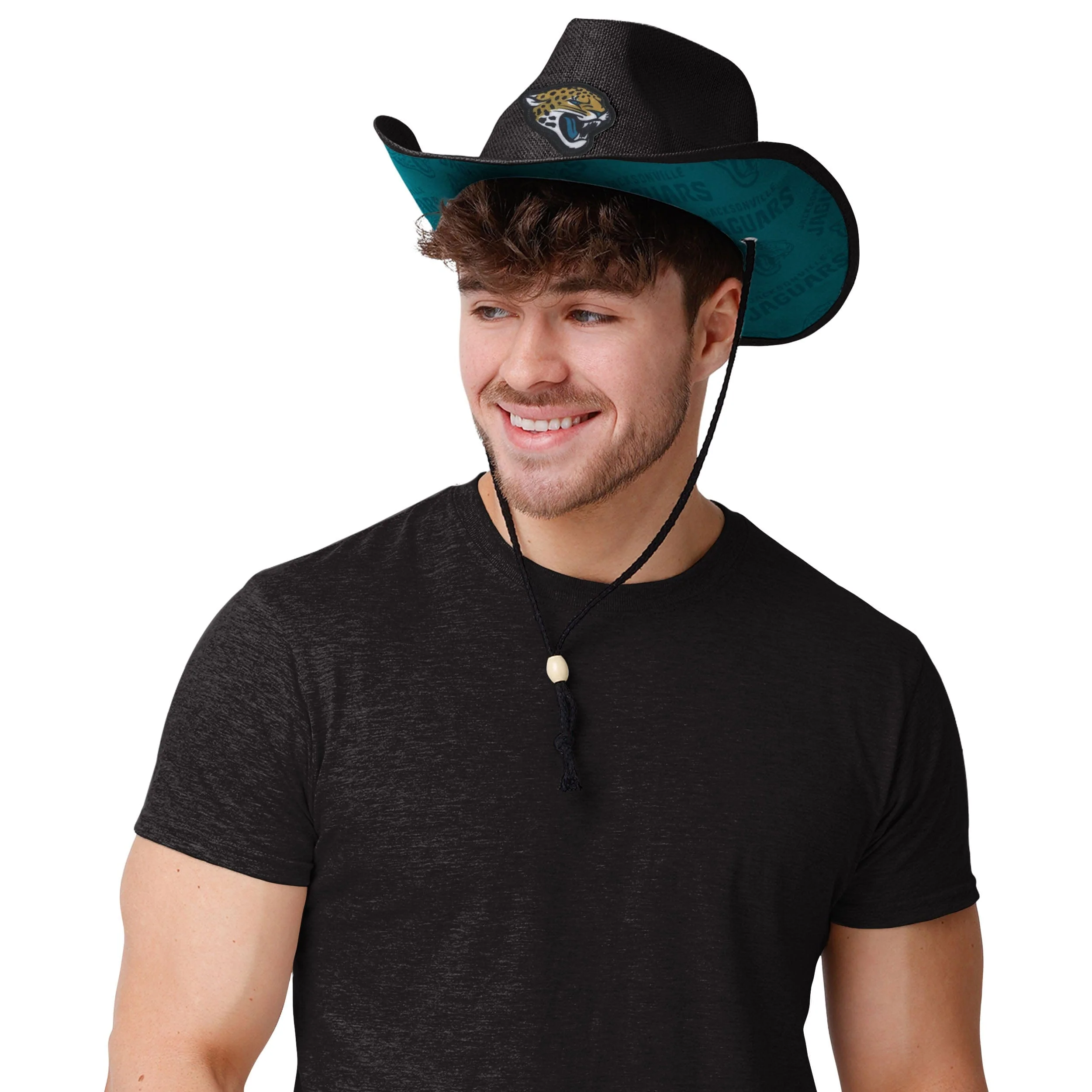 Jacksonville Jaguars NFL Team Stripe Cowboy Hat - Image 5