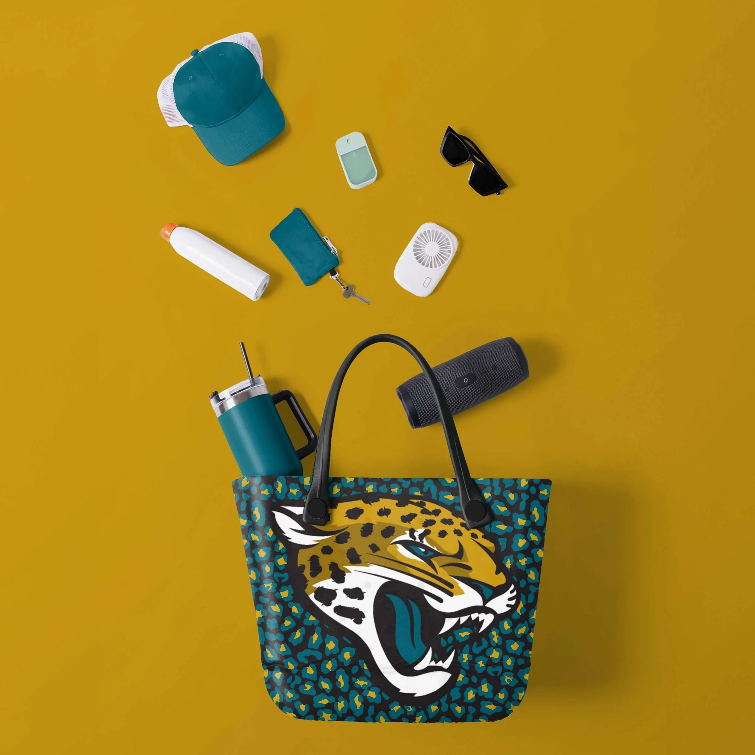 Jacksonville Jaguars NFL Thematic Tailgate Tote Bag - Image 2