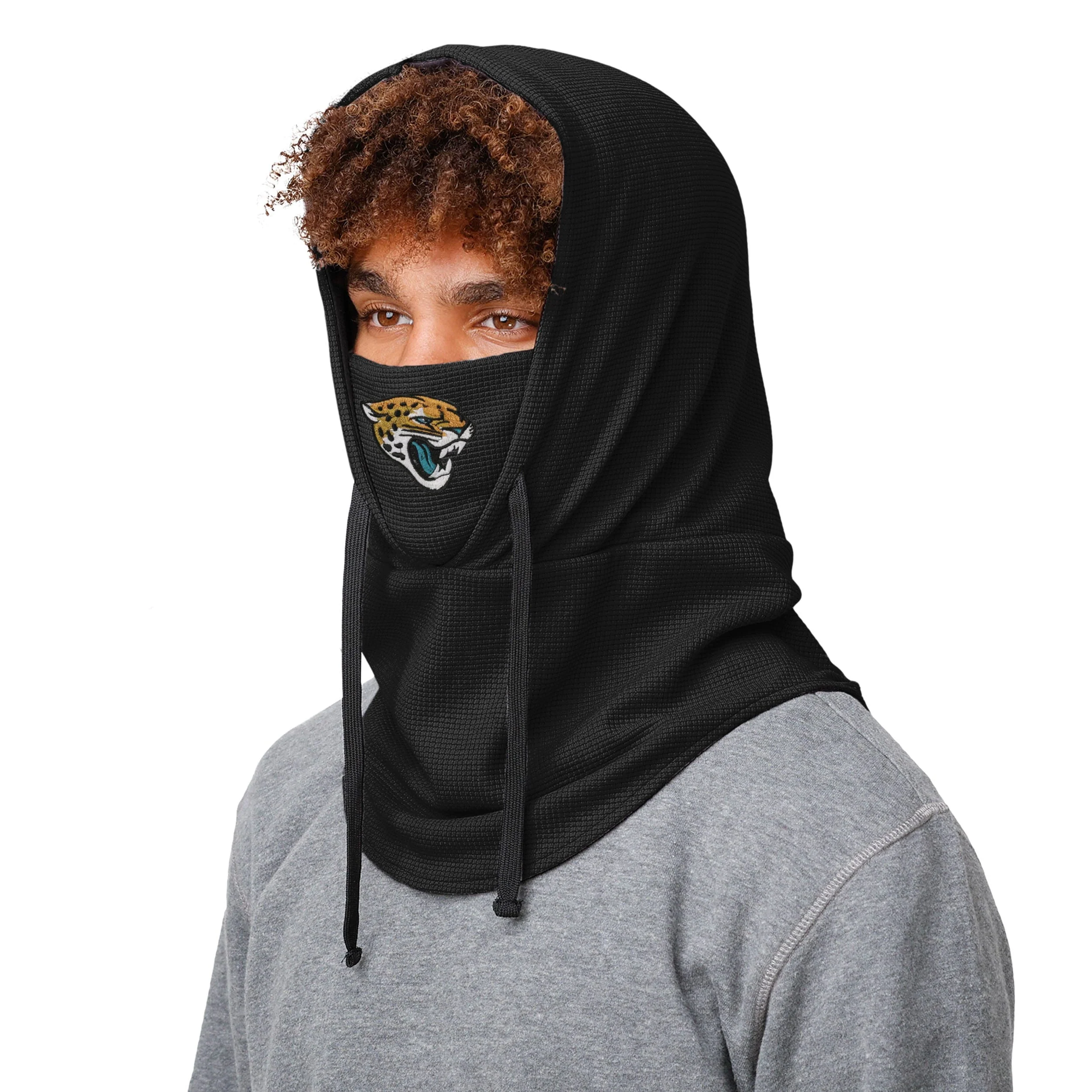 Jacksonville Jaguars NFL Waffle Drawstring Hooded Gaiter - Image 3
