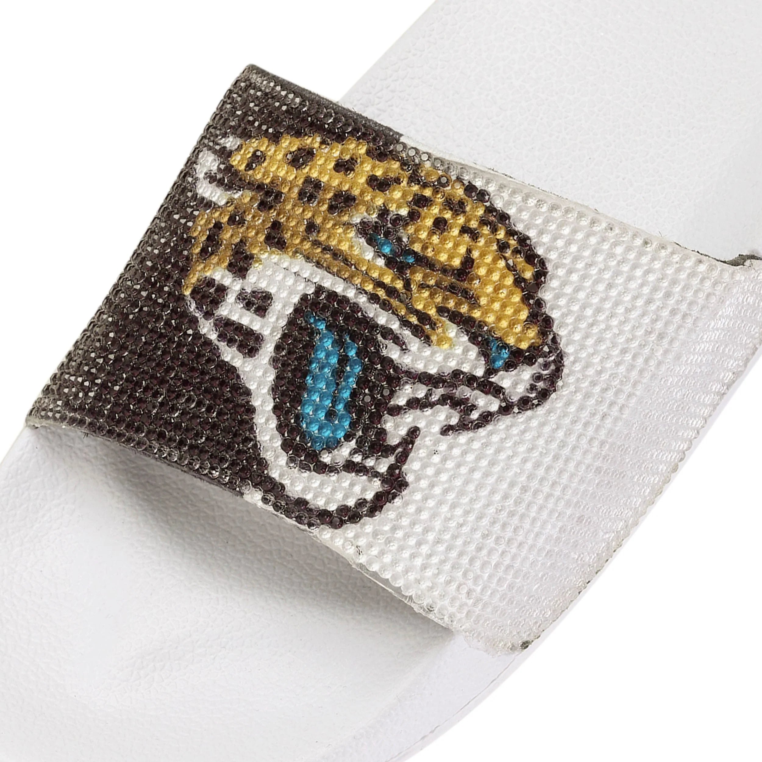 Jacksonville Jaguars NFL Womens Big Logo Shimmer Slide - Image 3