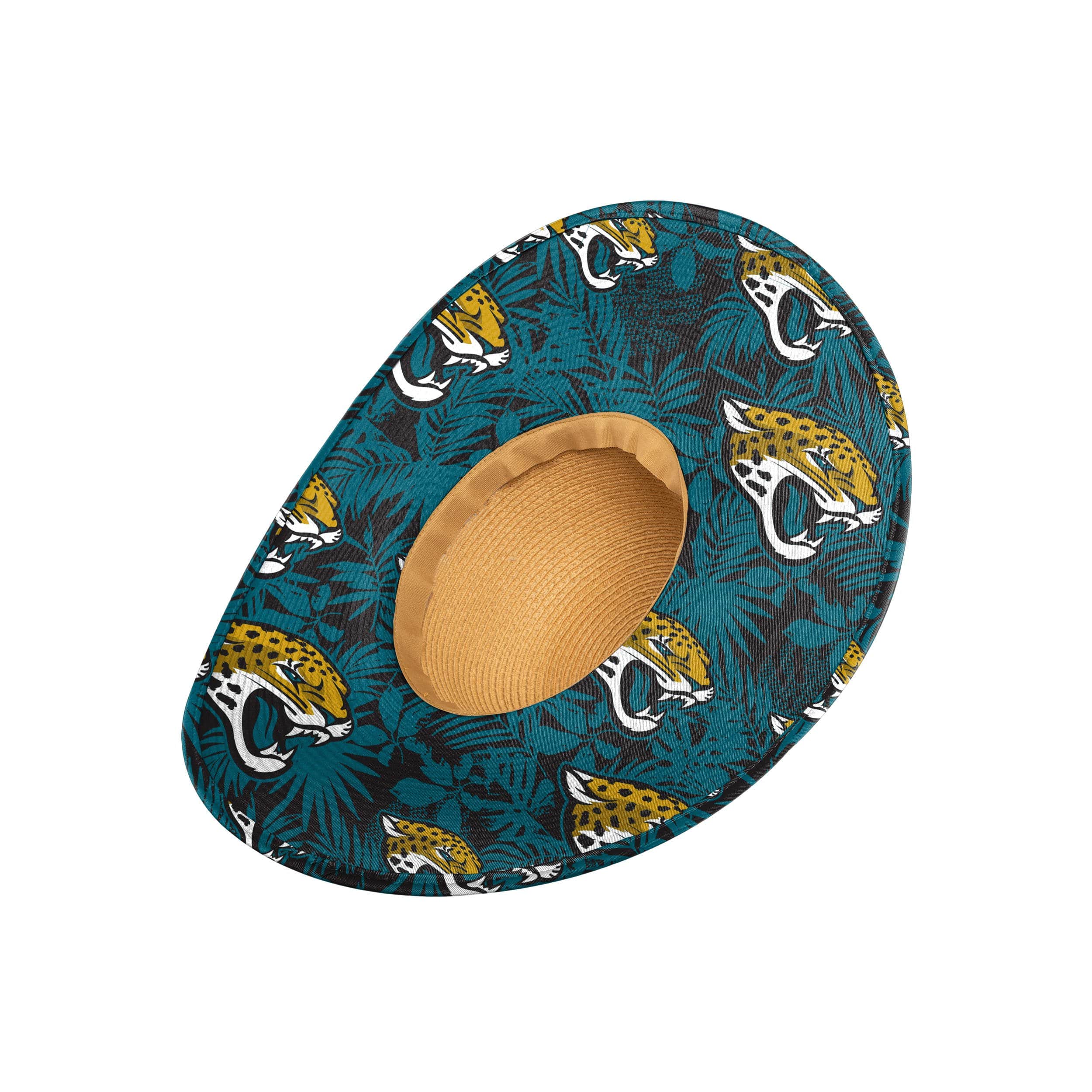 Jacksonville Jaguars NFL Womens Floral Straw Hat - Image 2