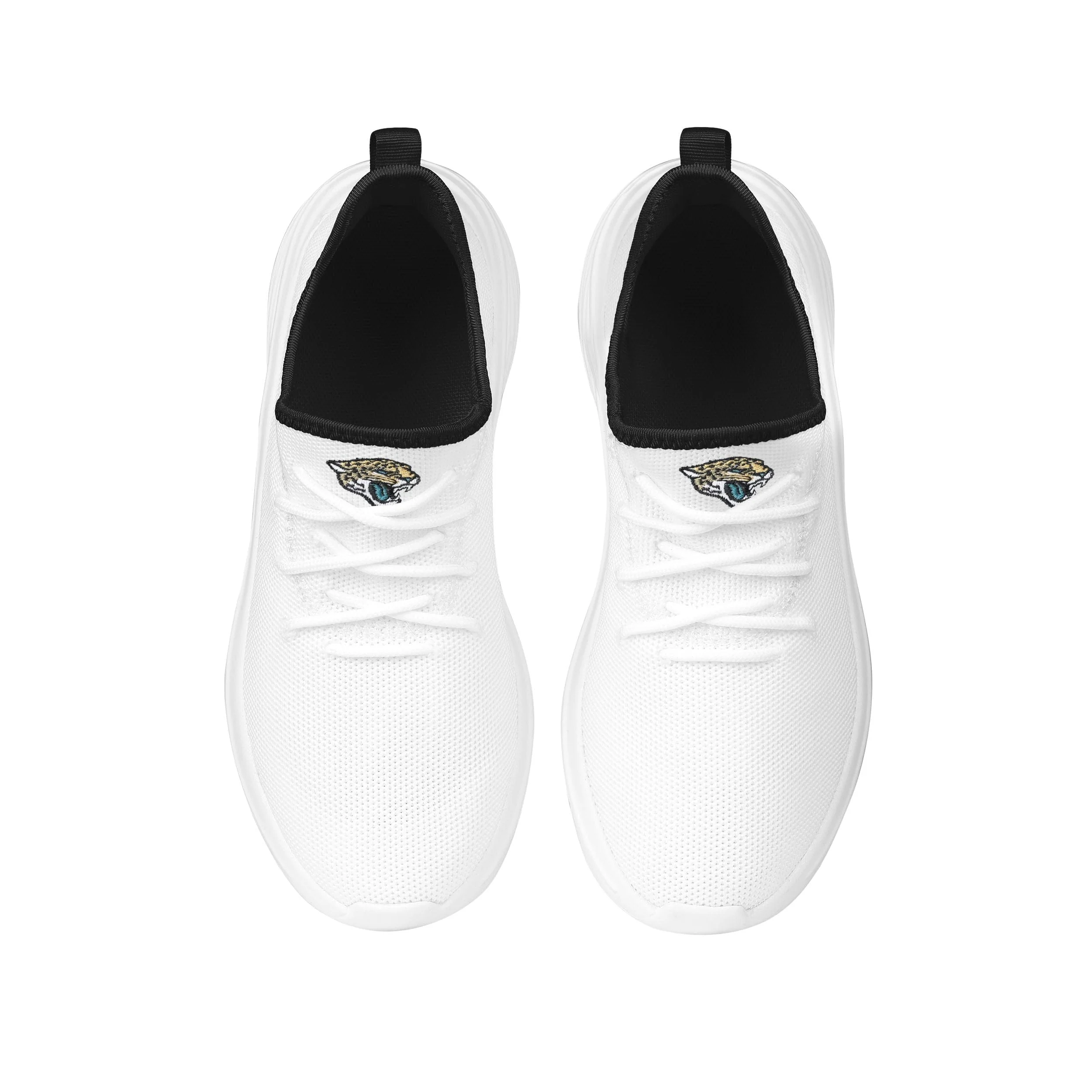 Jacksonville Jaguars NFL Womens Midsole White Sneakers - Image 4