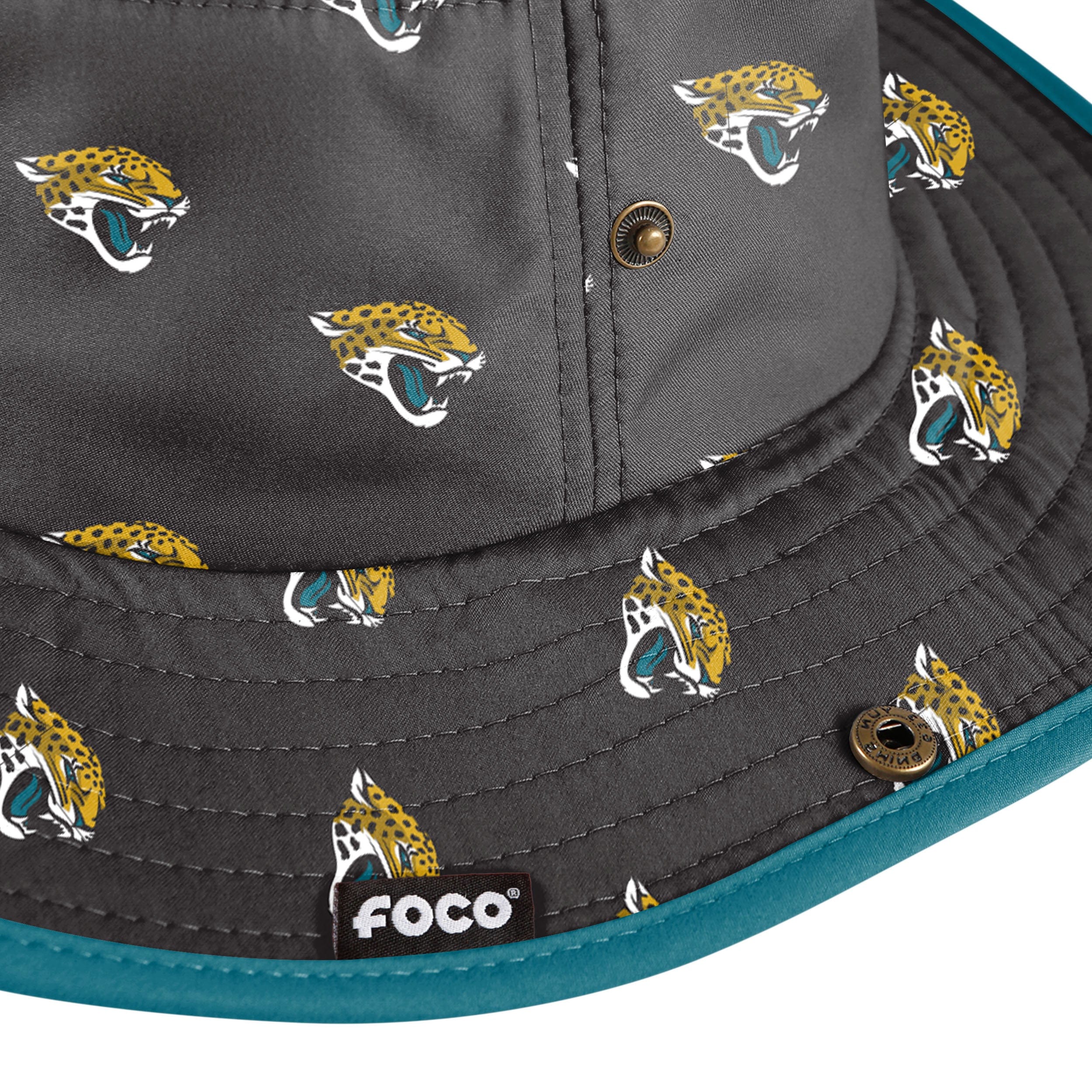 Jacksonville Jaguars NFL Womens Mini Print Hybrid Boonie Hat - Image 3
