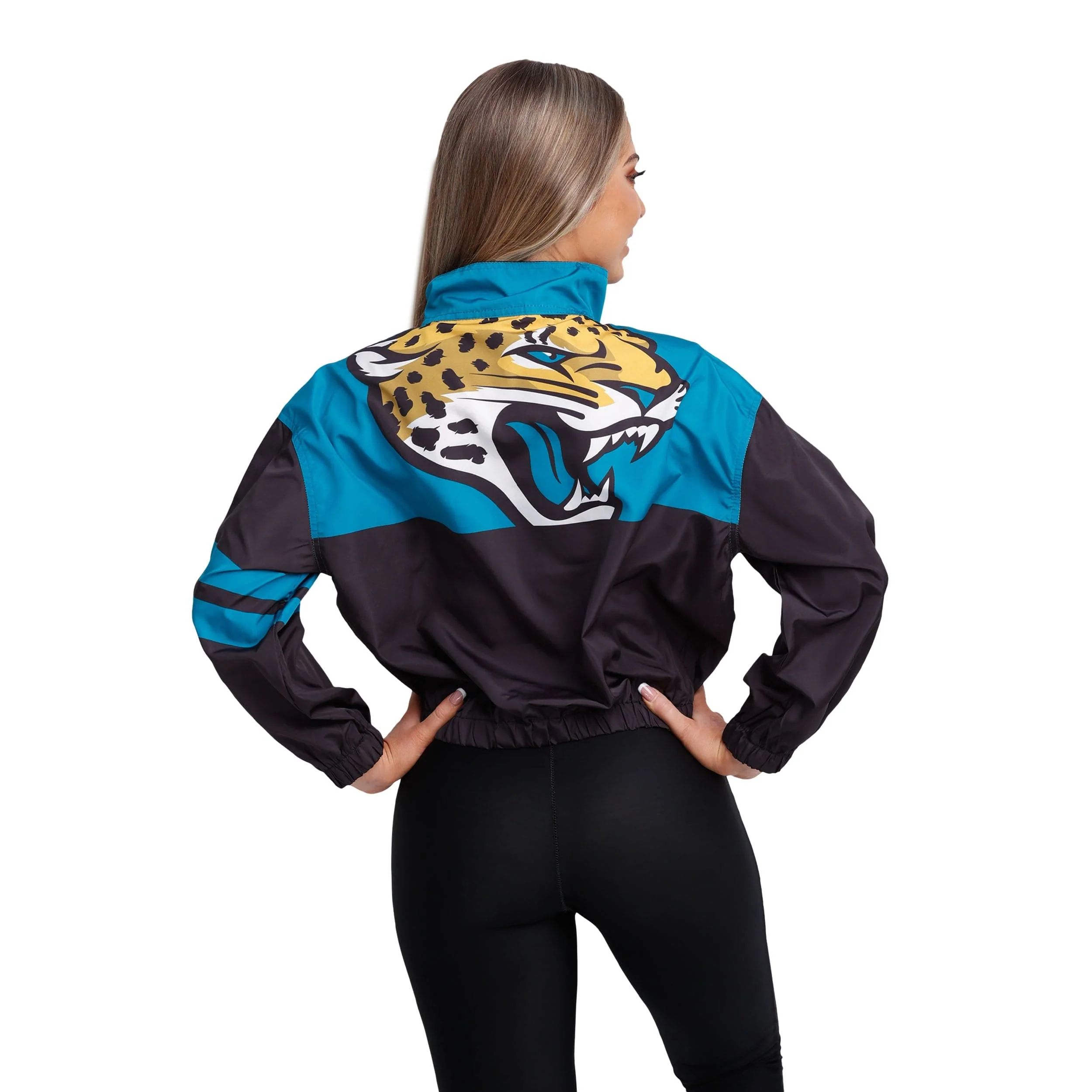 Jacksonville Jaguars NFL Womens Winning Play Windbreaker - Image 2