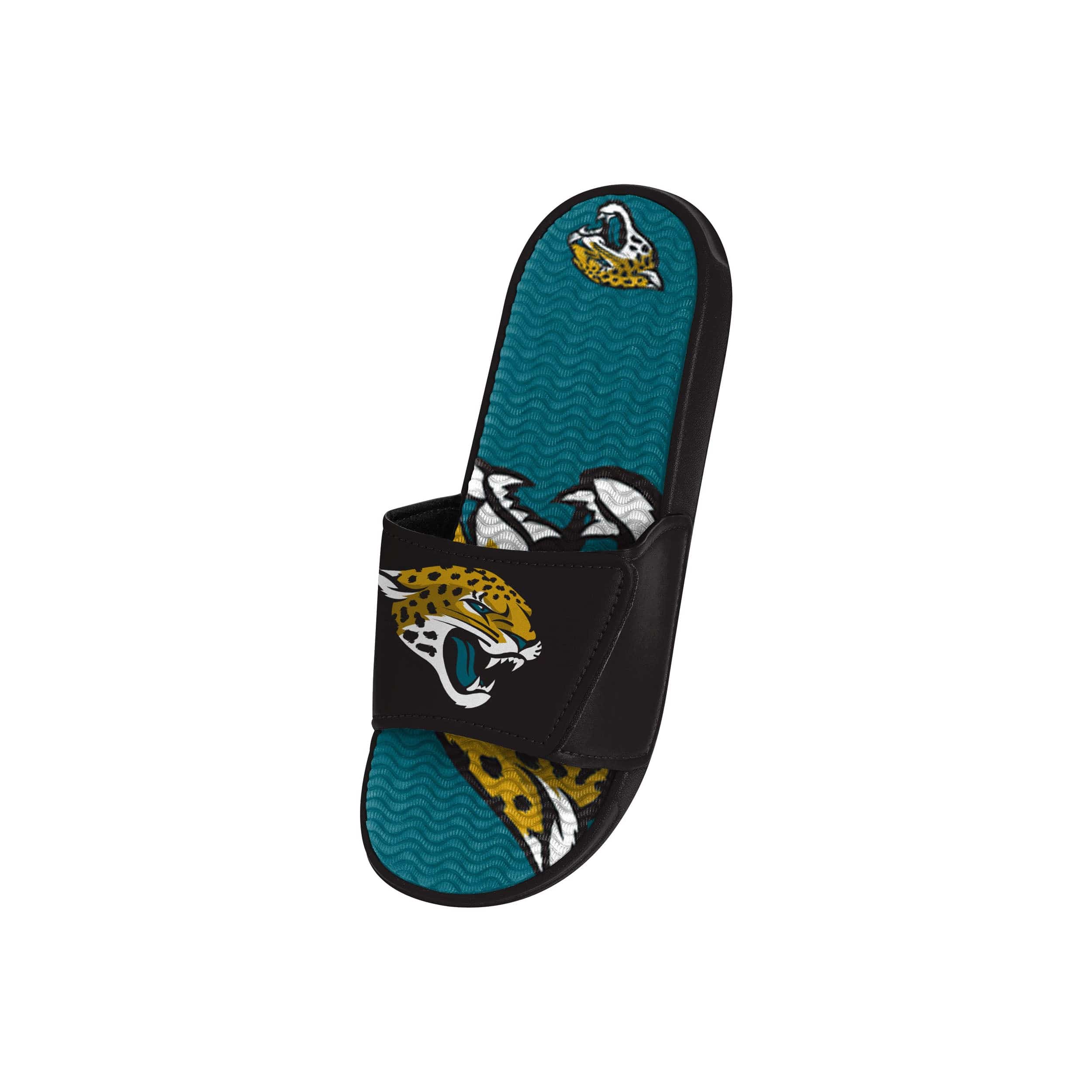 Jacksonville Jaguars NFL Youth Colorblock Big Logo Gel Slide - Image 3