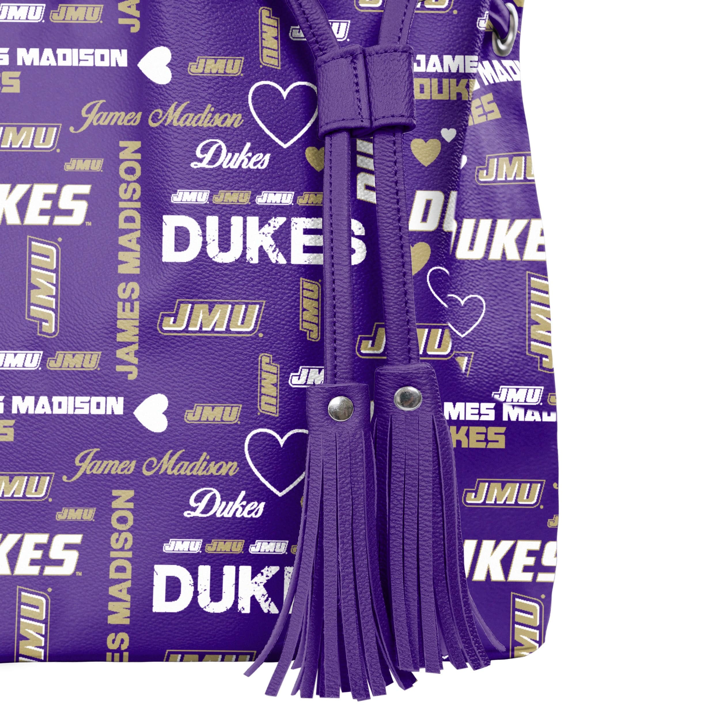 James Madison Dukes NCAA Logo Love Cinch Purse - Image 4