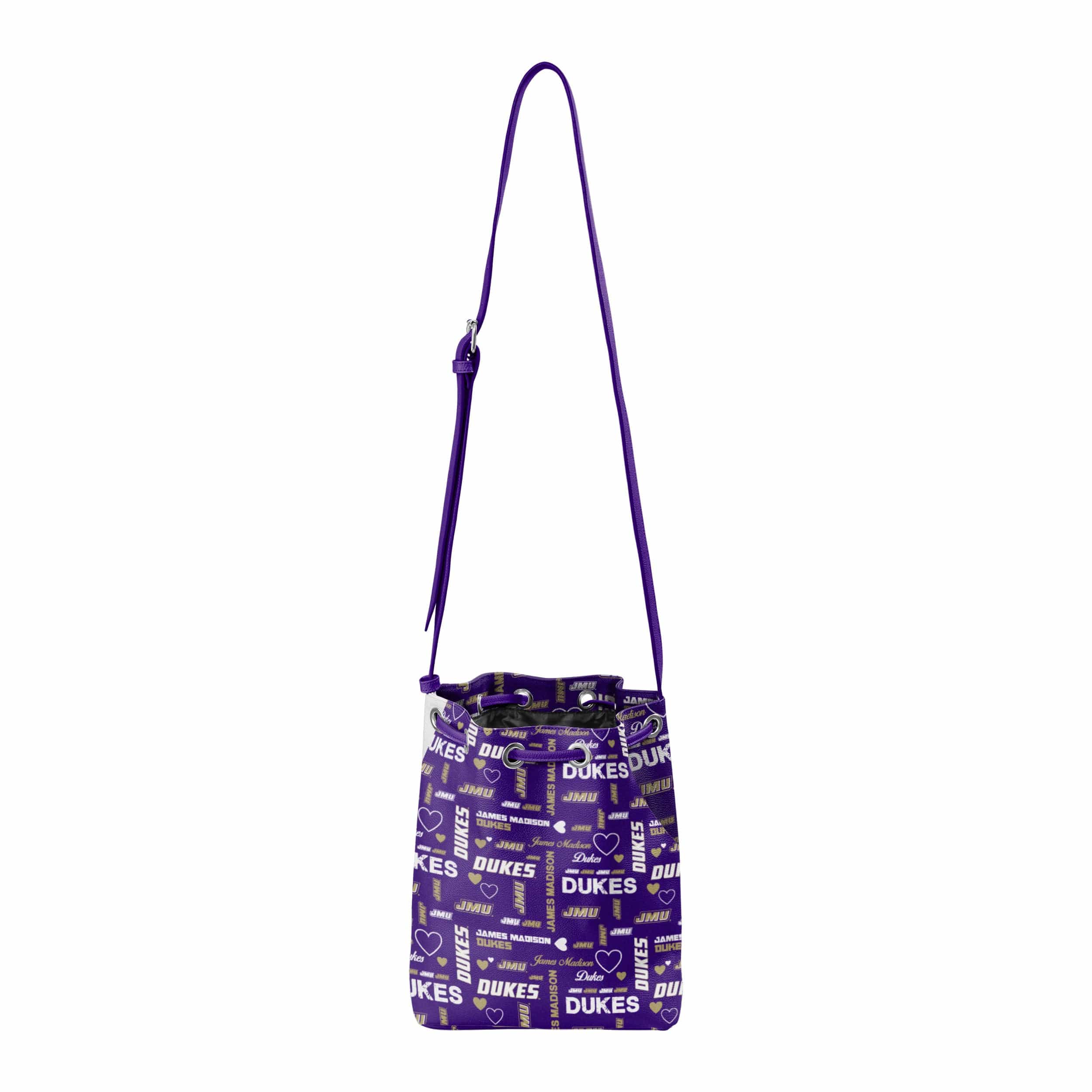 James Madison Dukes NCAA Logo Love Cinch Purse - Image 5