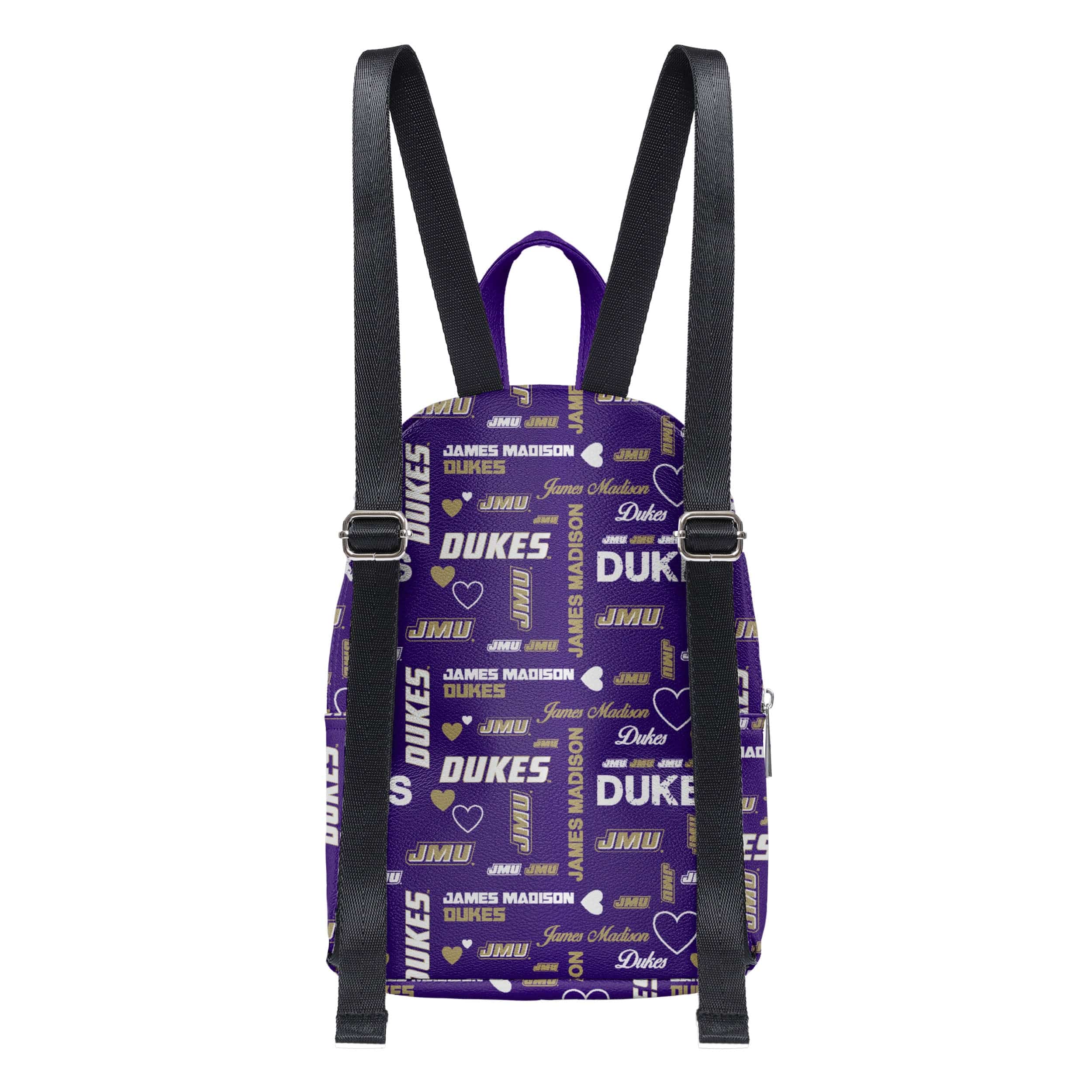 James Madison Dukes NCAA Logo Love Mini Backpack - Image 5