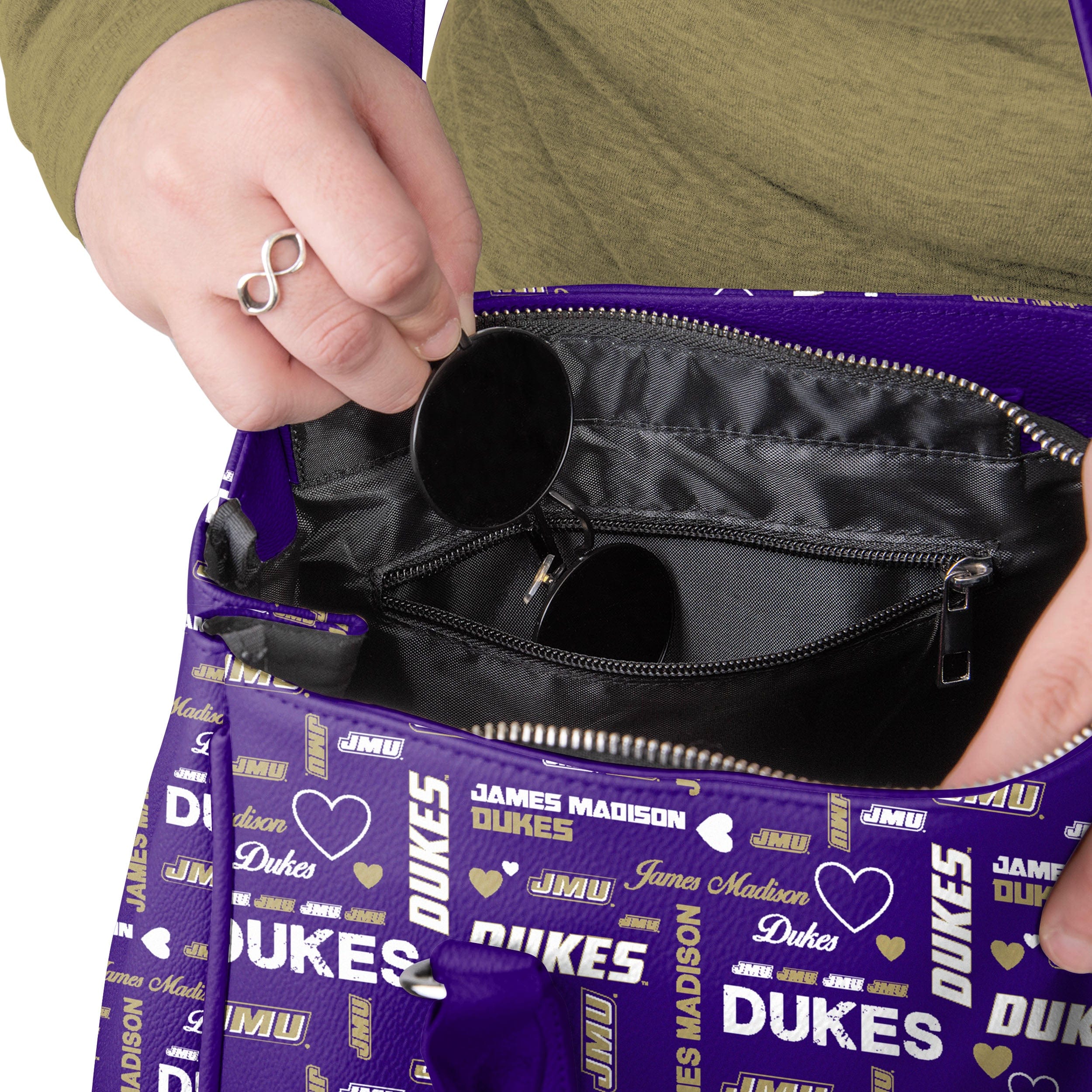 James Madison Dukes NCAA Logo Love Purse - Image 3