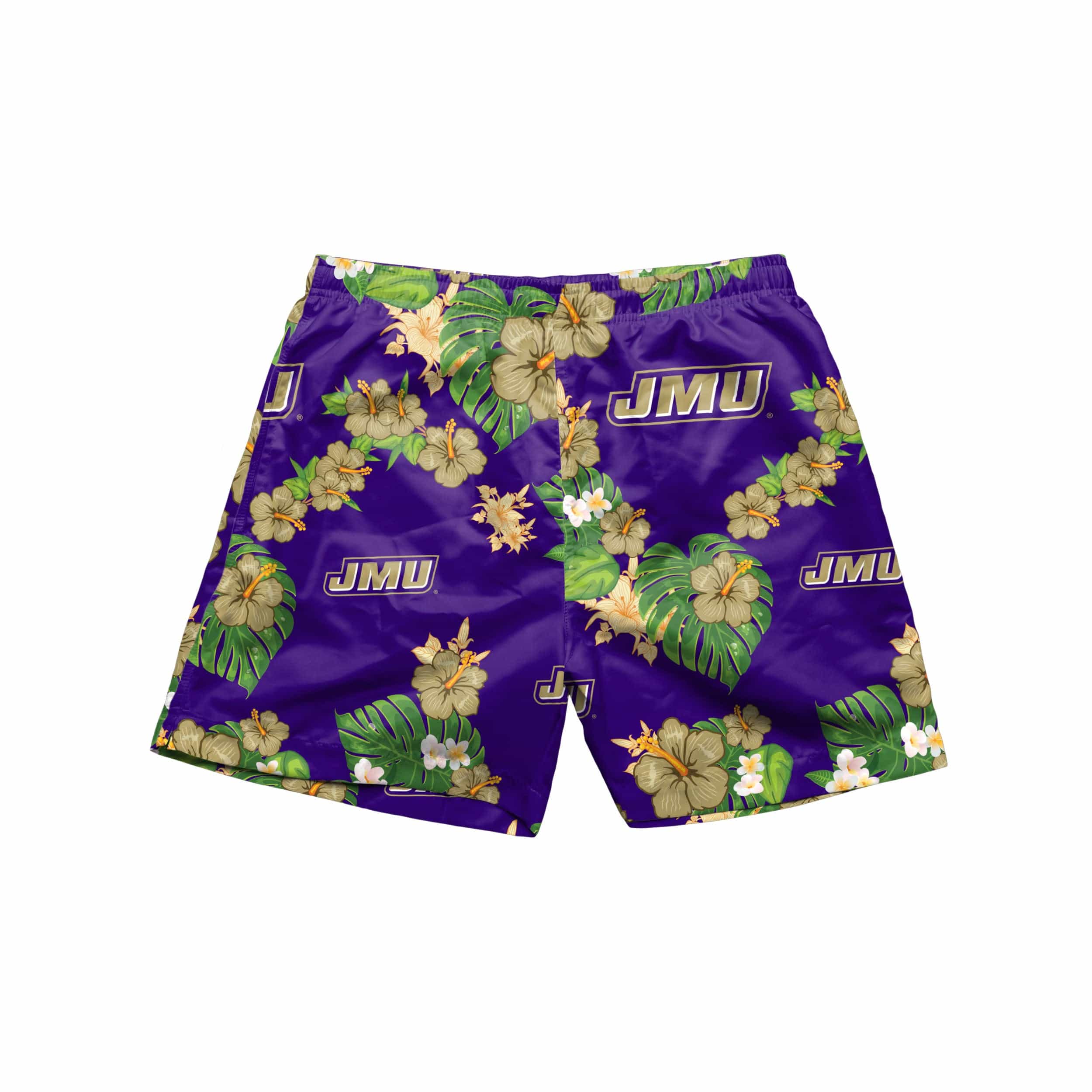 James Madison Dukes NCAA Mens Floral Swimming Trunks - Image 4