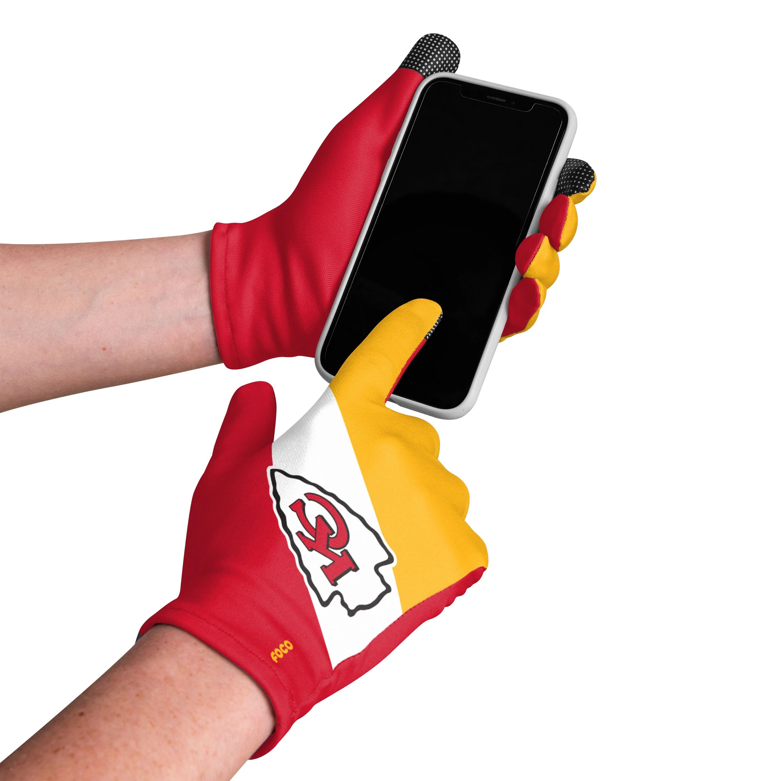 Kansas City Chiefs NFL 2 Pack Reusable Stretch Gloves - Image 2