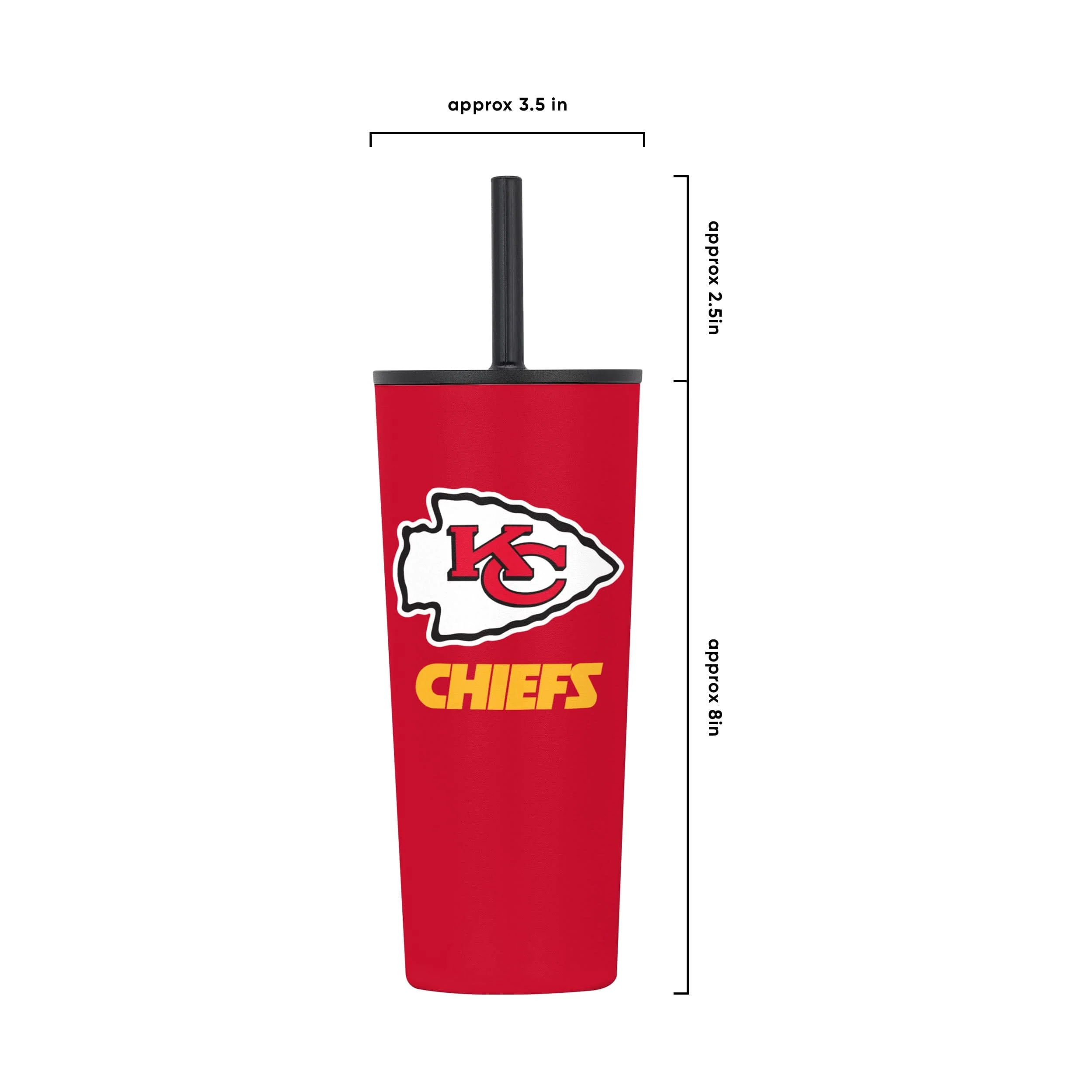 Kansas City Chiefs NFL 22 oz Travel Tumbler - Image 5