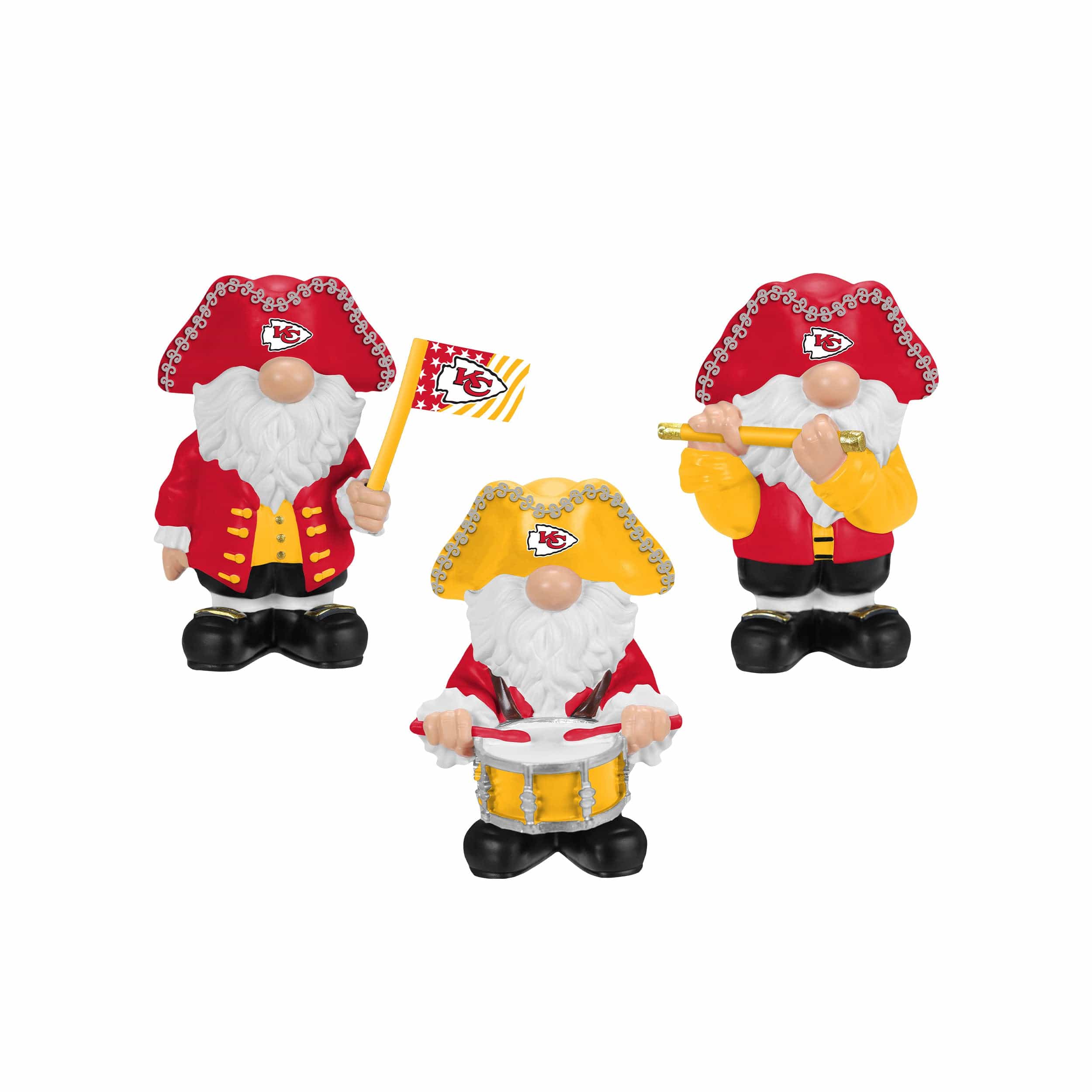 Kansas City Chiefs NFL 3 Pack Americana Mini Gnome Set