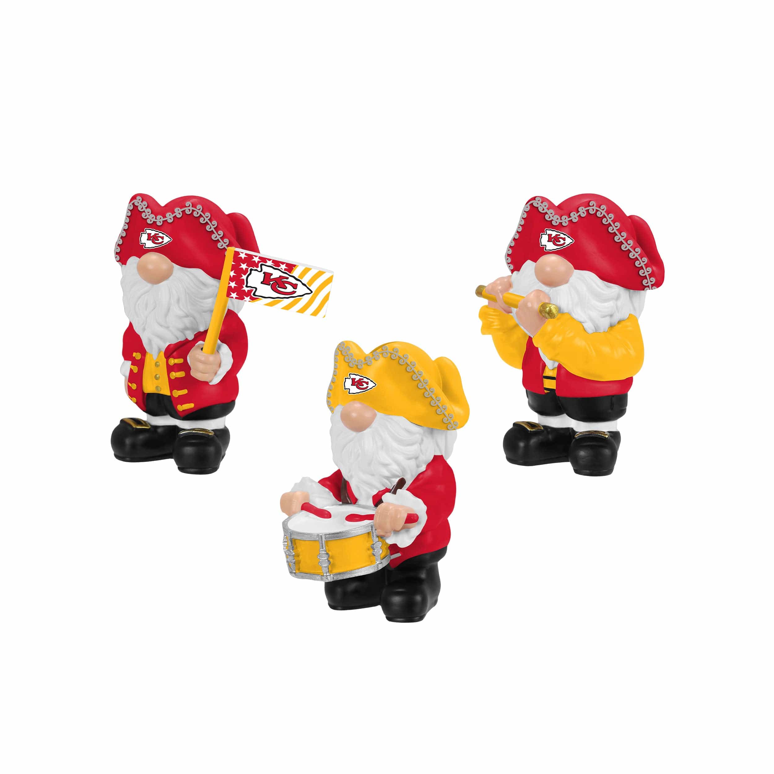Kansas City Chiefs NFL 3 Pack Americana Mini Gnome Set - Image 3