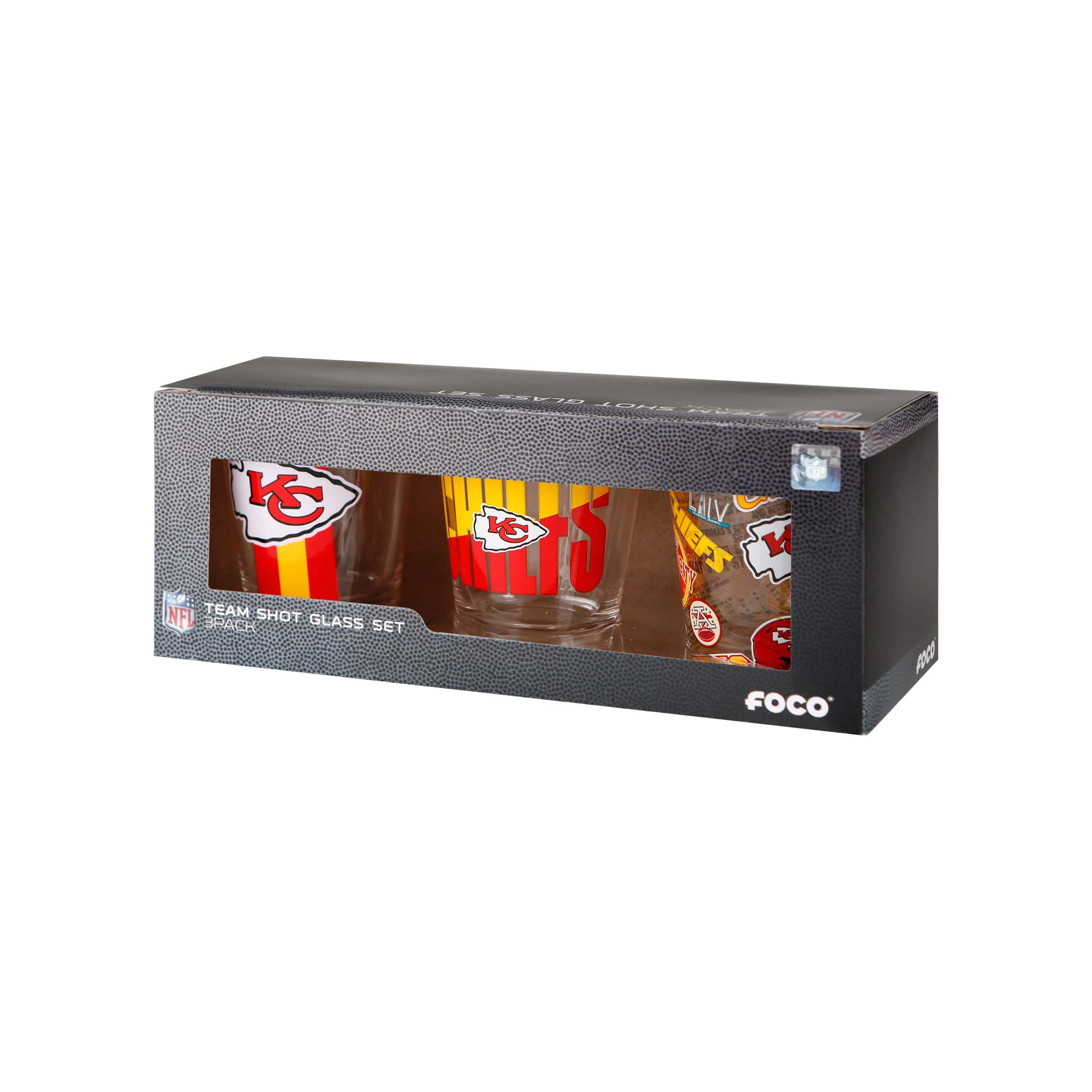Kansas City Chiefs NFL 3 Pack Shot Glass - Image 5