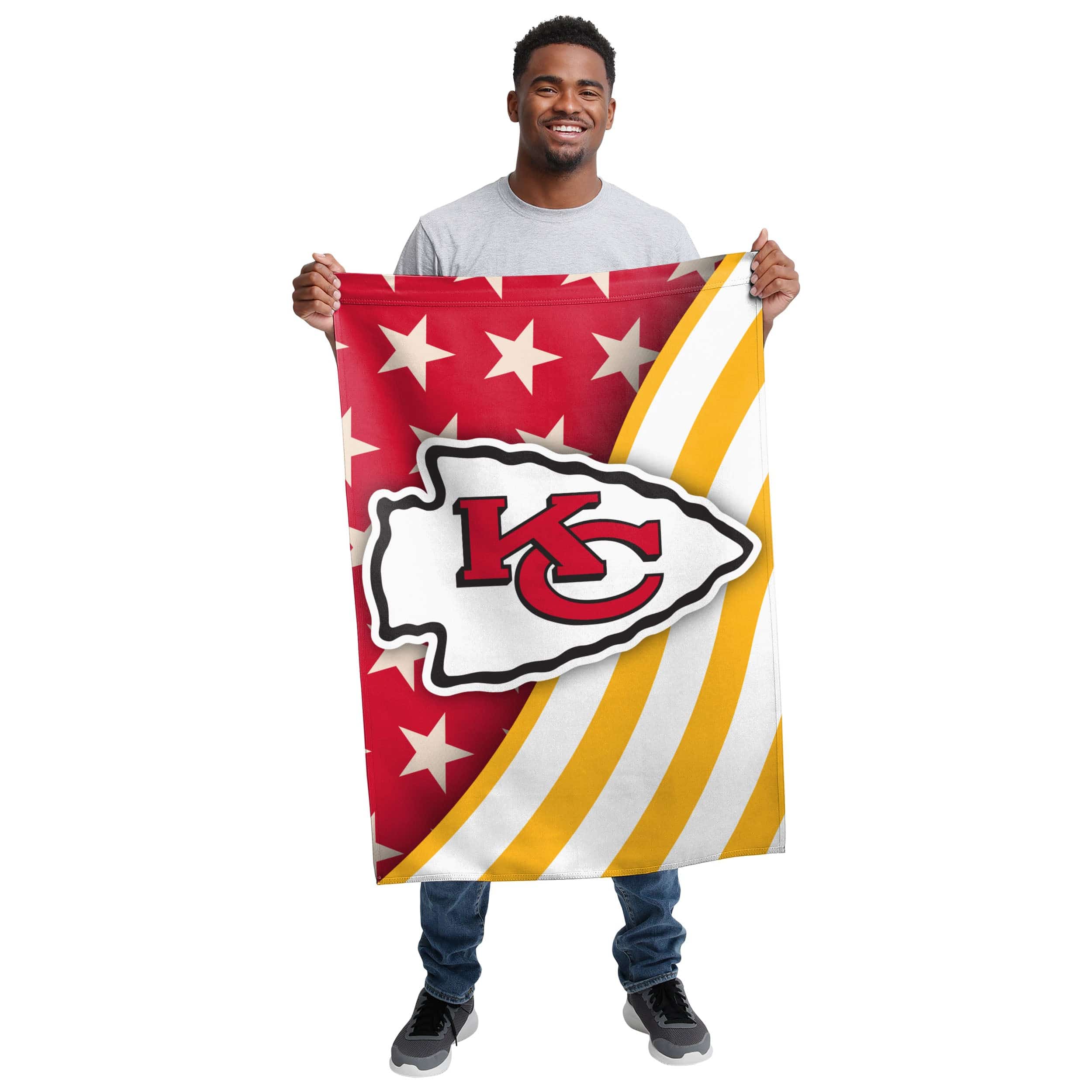 Kansas City Chiefs NFL Americana Vertical Flag - Image 2