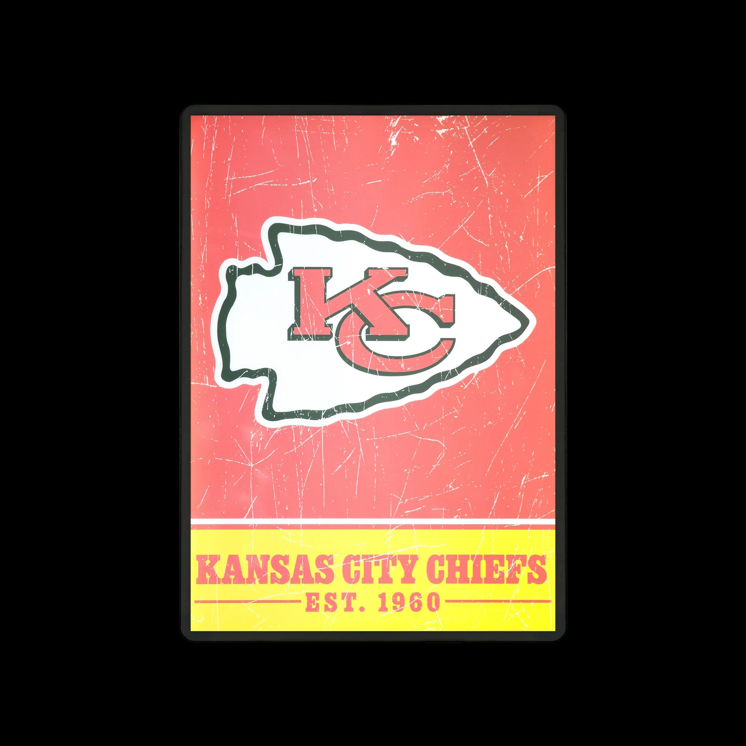 Kansas City Chiefs NFL Big Logo Backlit Sign - Image 2