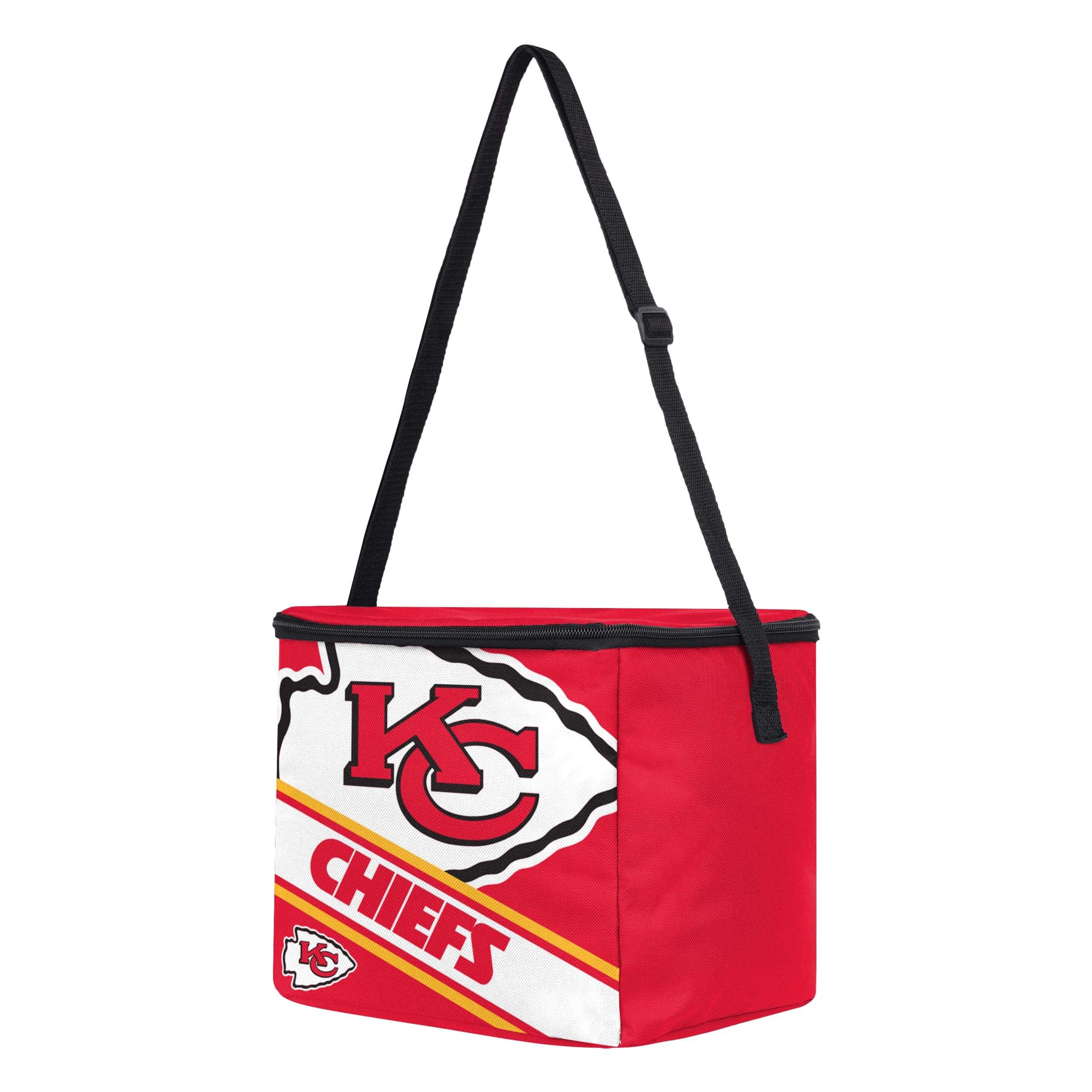 Kansas City Chiefs NFL Big Logo Stripe 12 Pack Cooler - Image 2