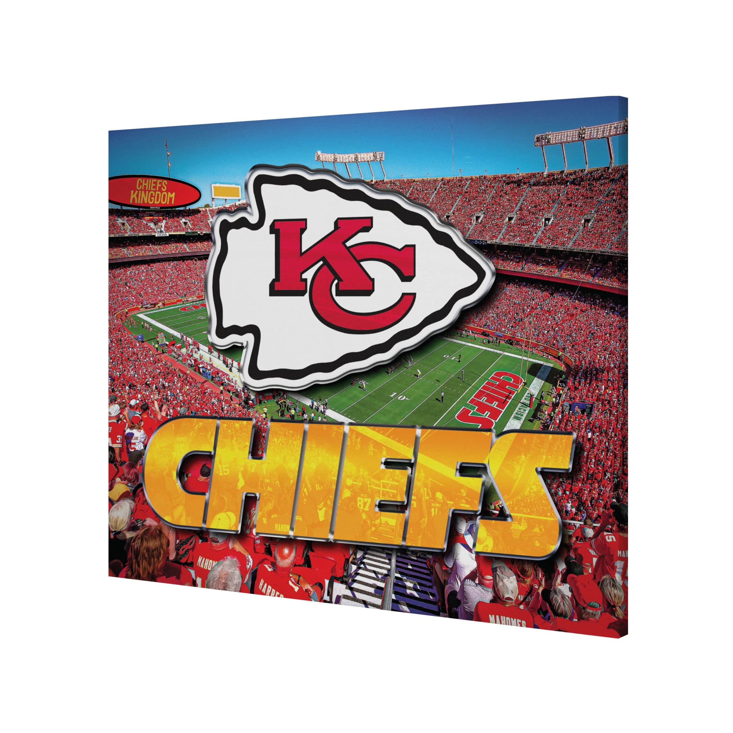 Kansas City Chiefs NFL Canvas Wall Sign - Image 2