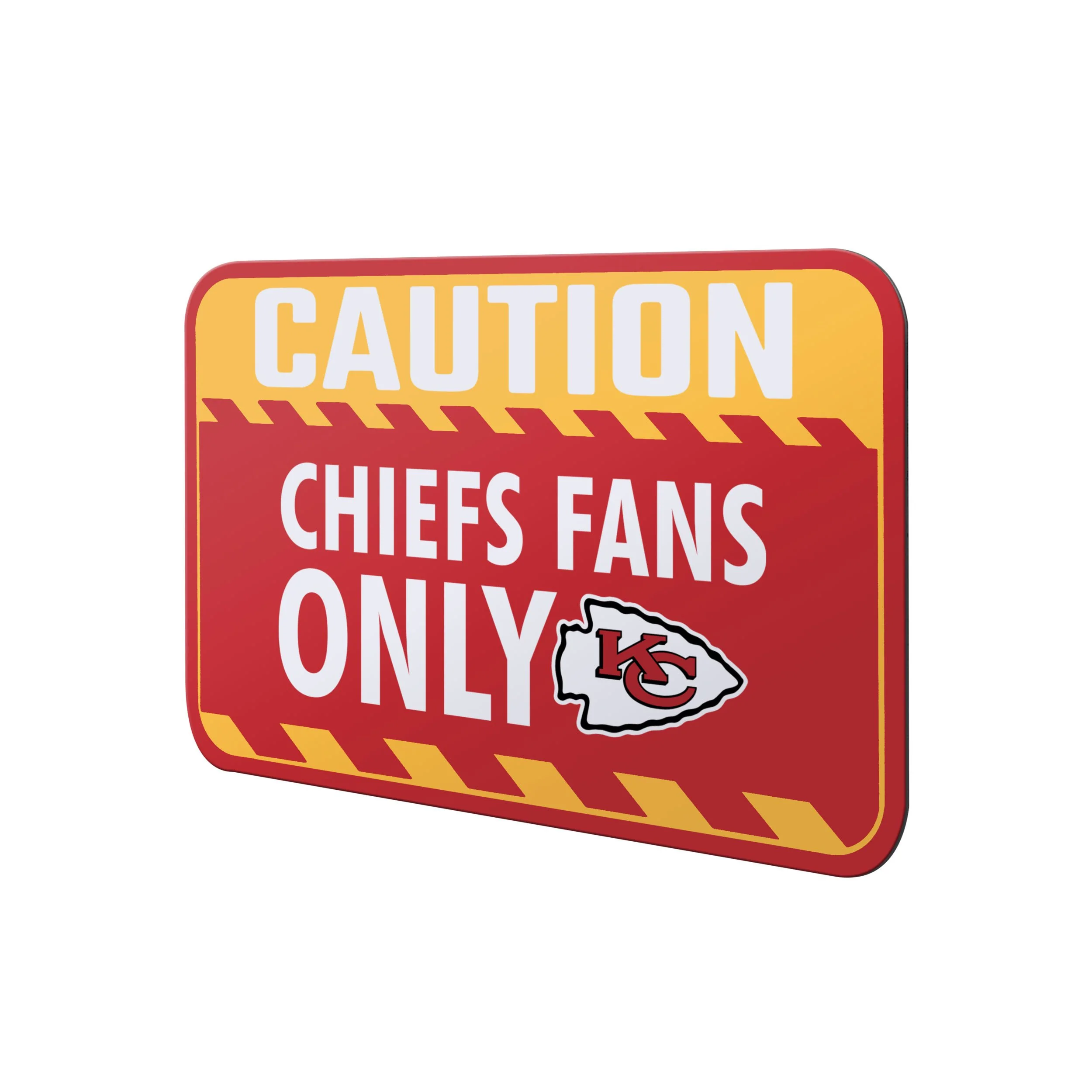 Kansas City Chiefs NFL Caution Sign - Image 2