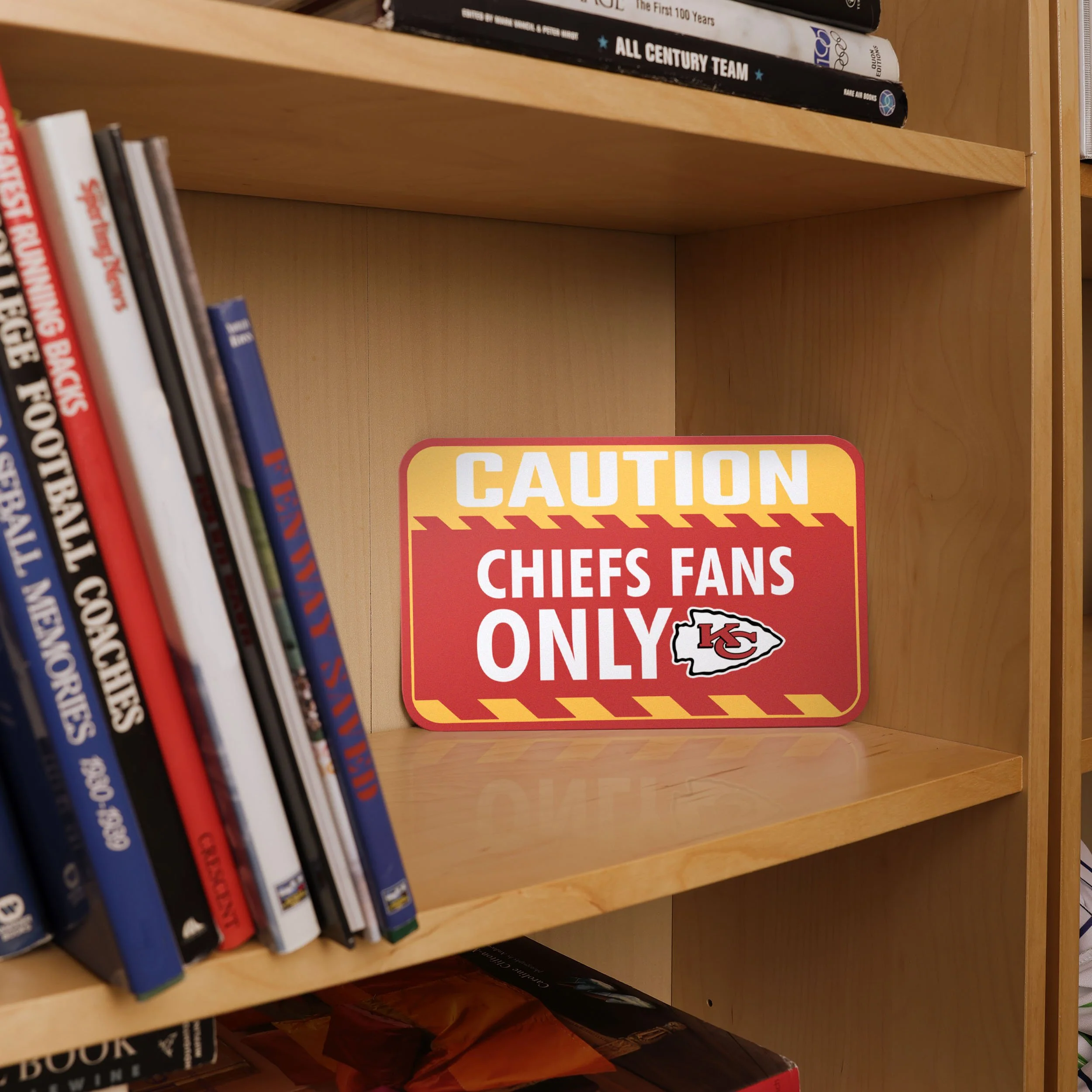 Kansas City Chiefs NFL Caution Sign - Image 3