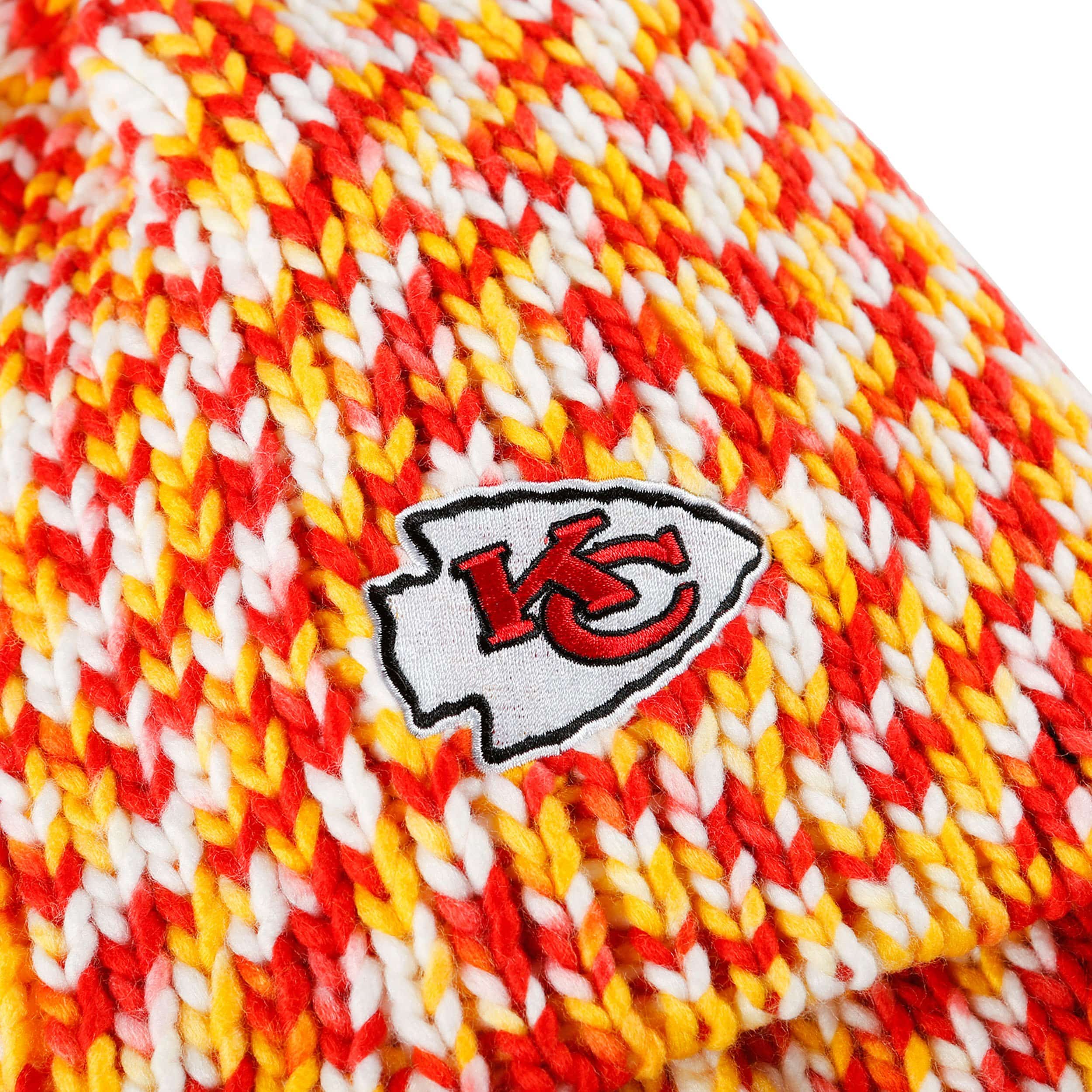 Kansas City Chiefs NFL Colorblend Knit Pom Beanie - Image 3