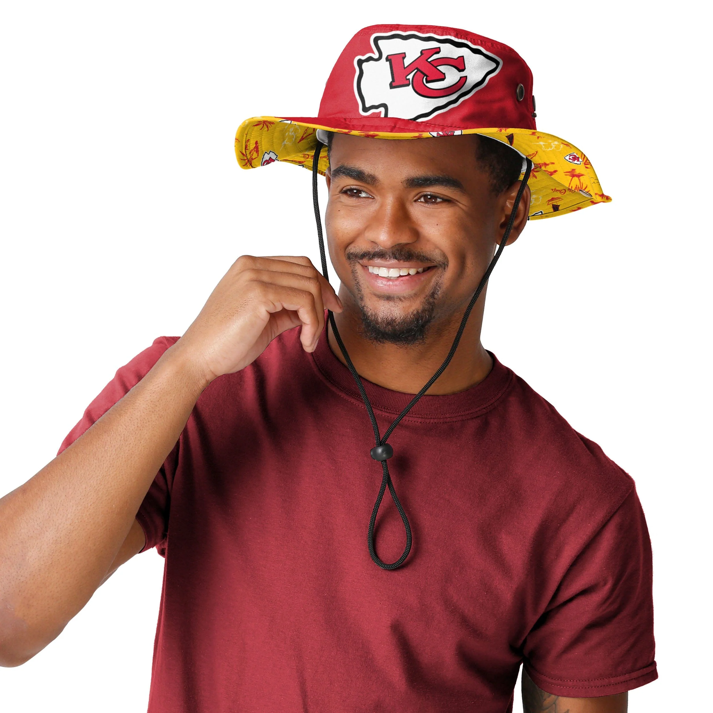 Kansas City Chiefs NFL Cropped Big Logo Hybrid Boonie Hat - Image 2