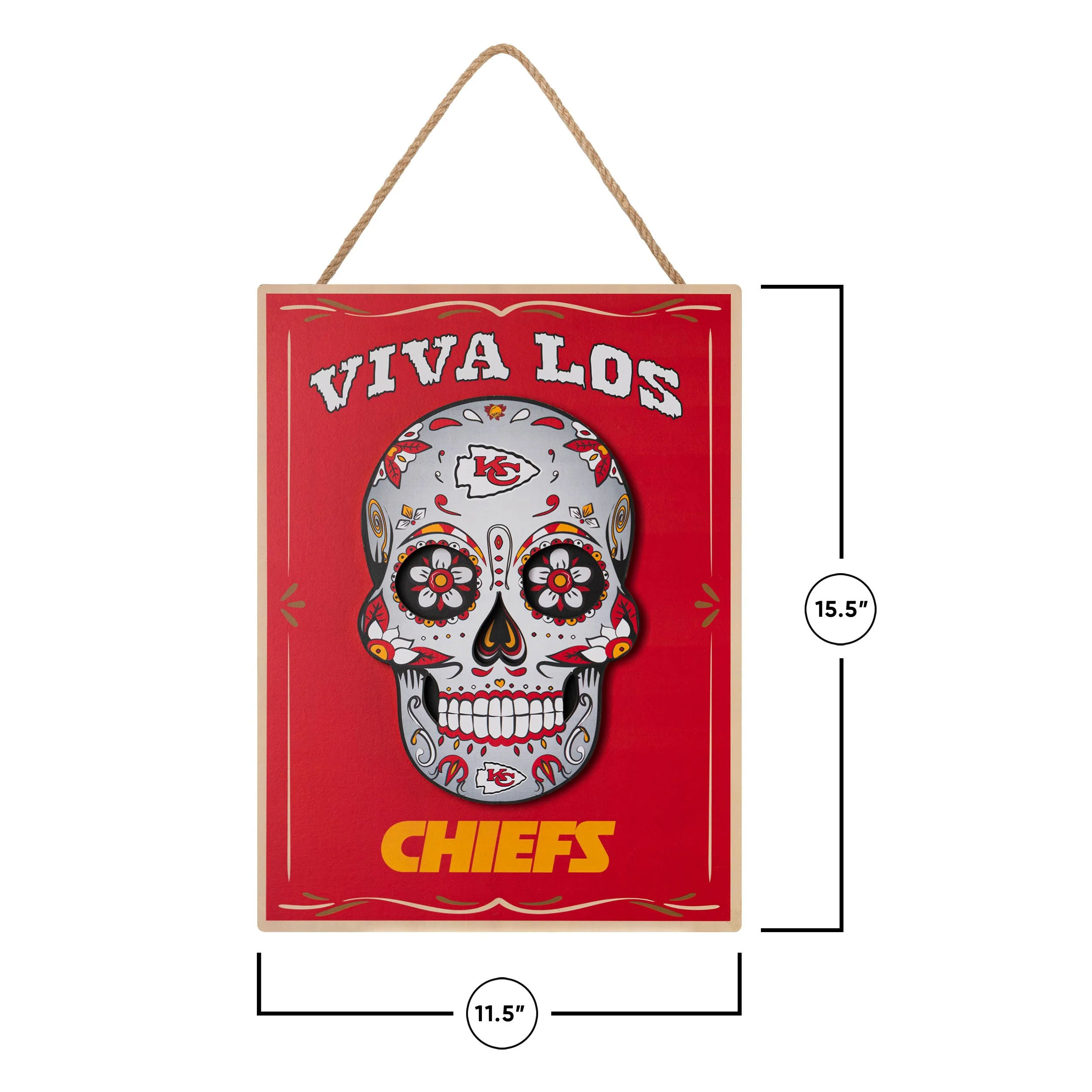 Kansas City Chiefs NFL Day ofThe Dead LED Sign - Image 3