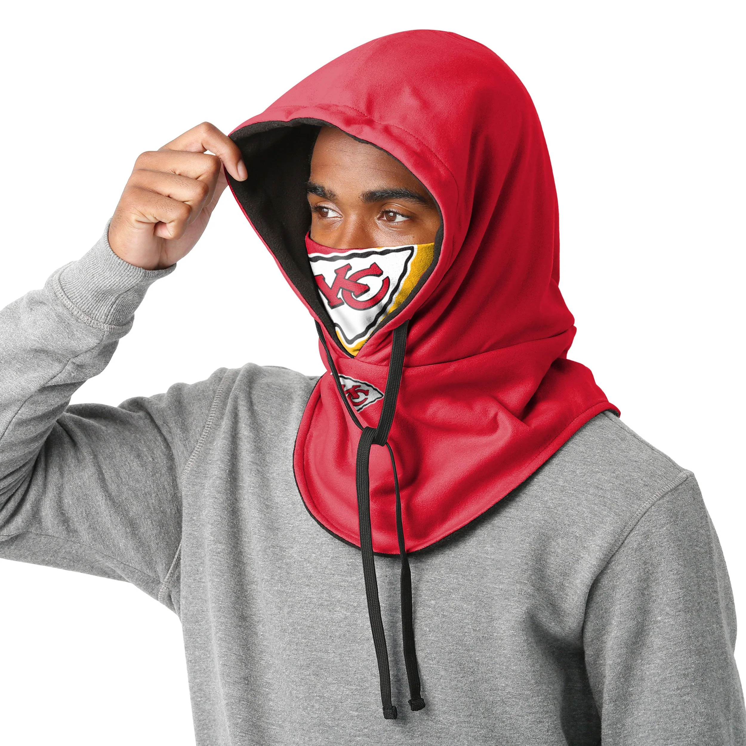 Kansas City Chiefs NFL Drawstring Hooded Gaiter - Image 3