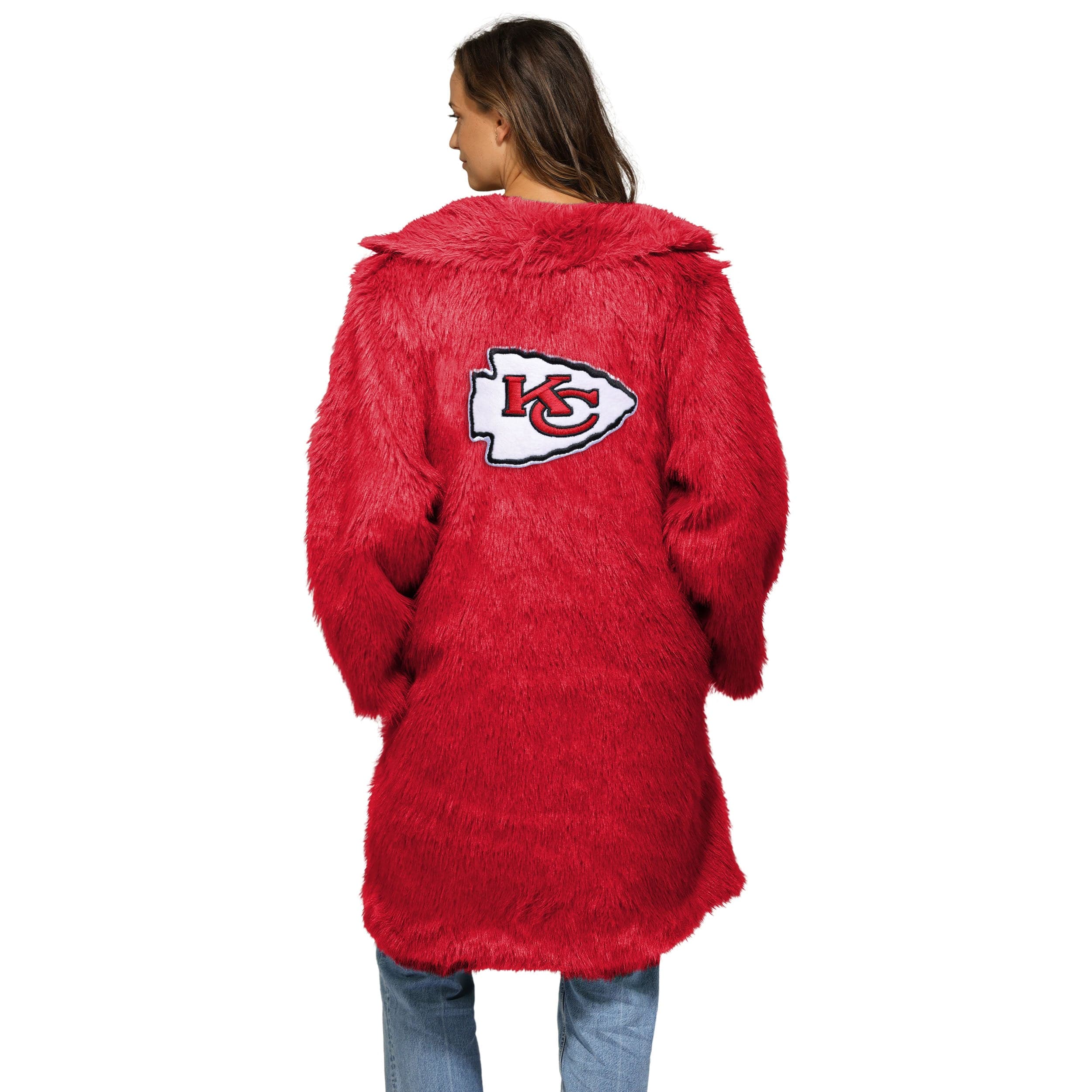 Kansas City Chiefs NFL Faux Fur Long Jacket