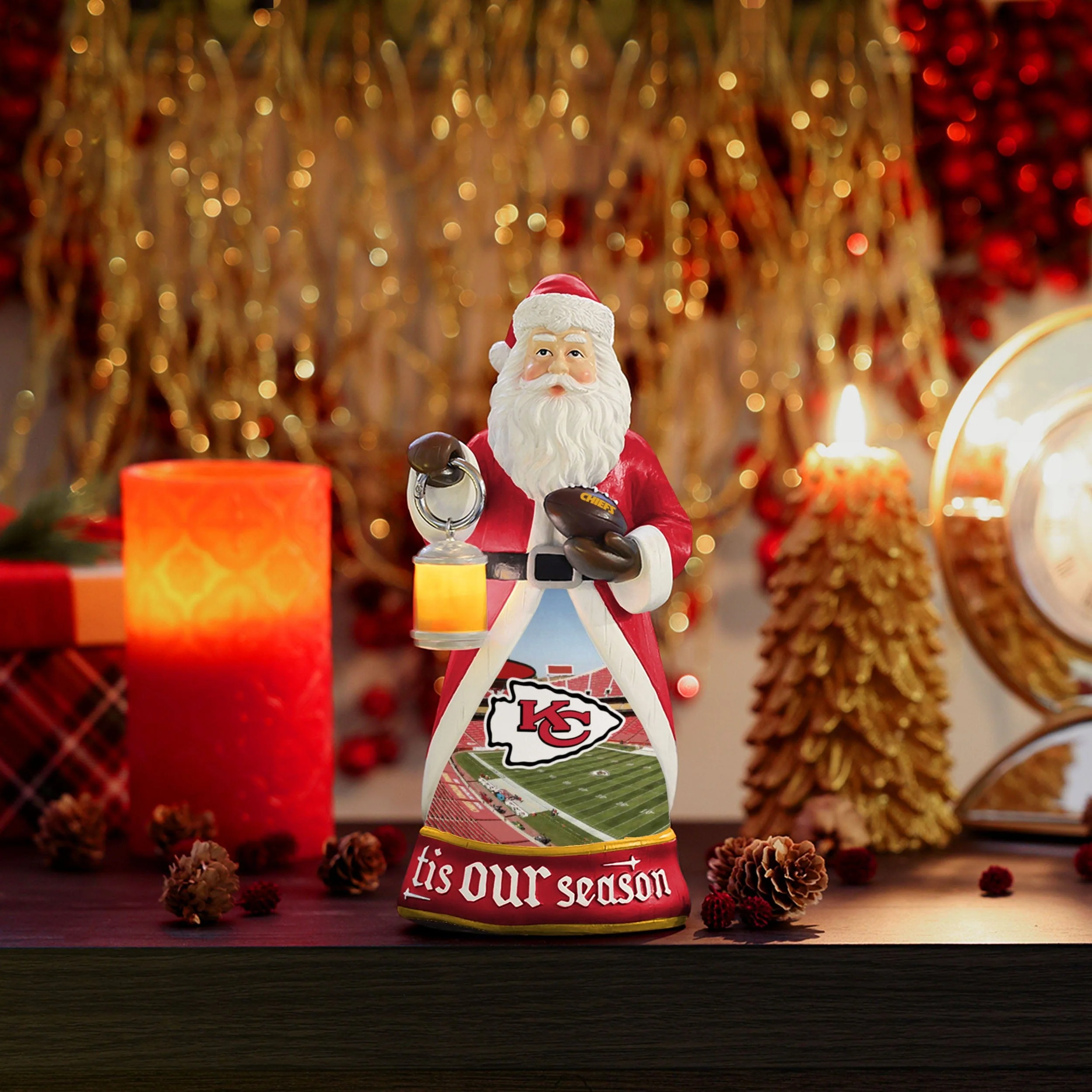 Kansas City Chiefs NFL Figure with Light Up Lantern - Image 2