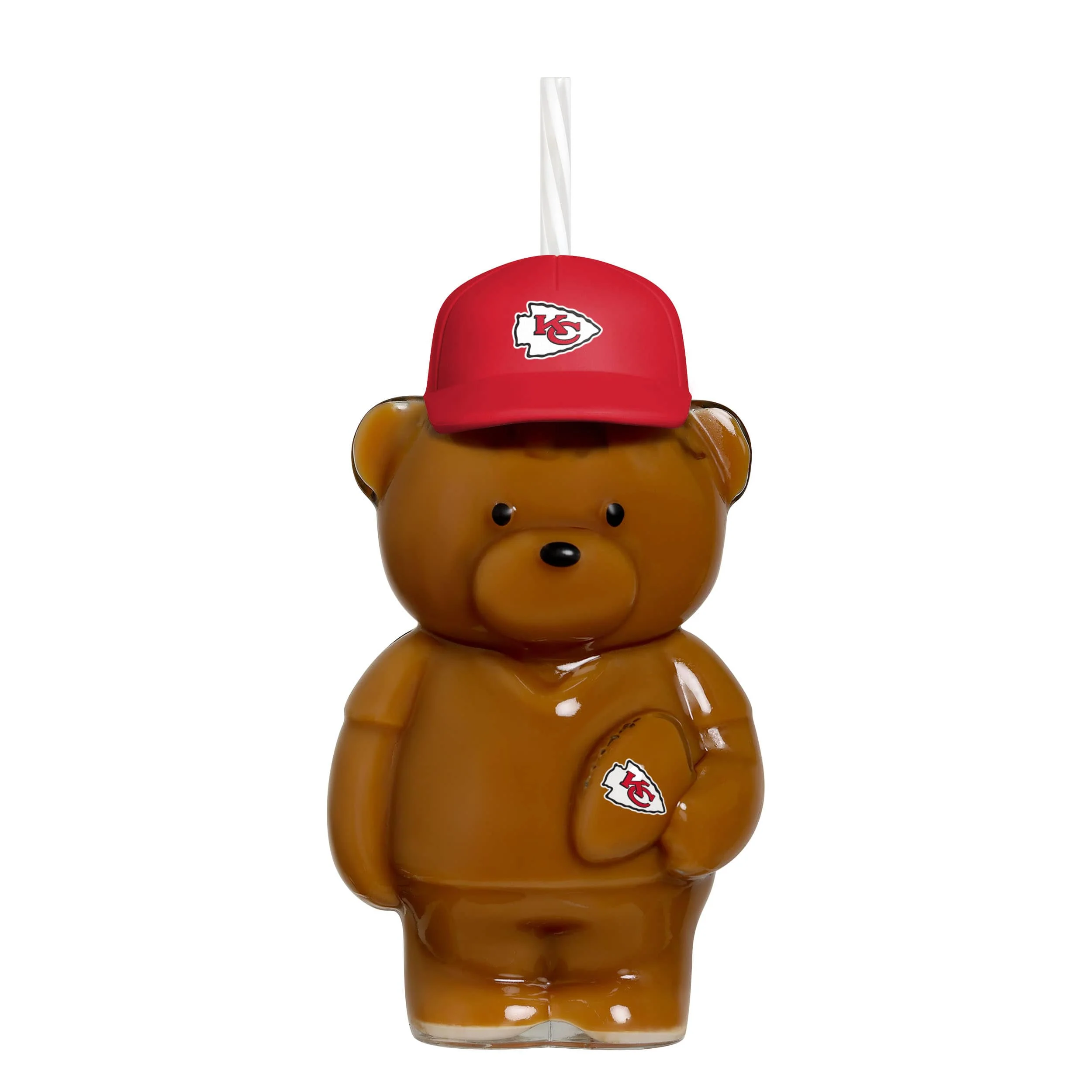 Kansas City Chiefs NFL Glass Bear Tumbler (PREORDER - SHIPS LATE JUNE) - Image 2