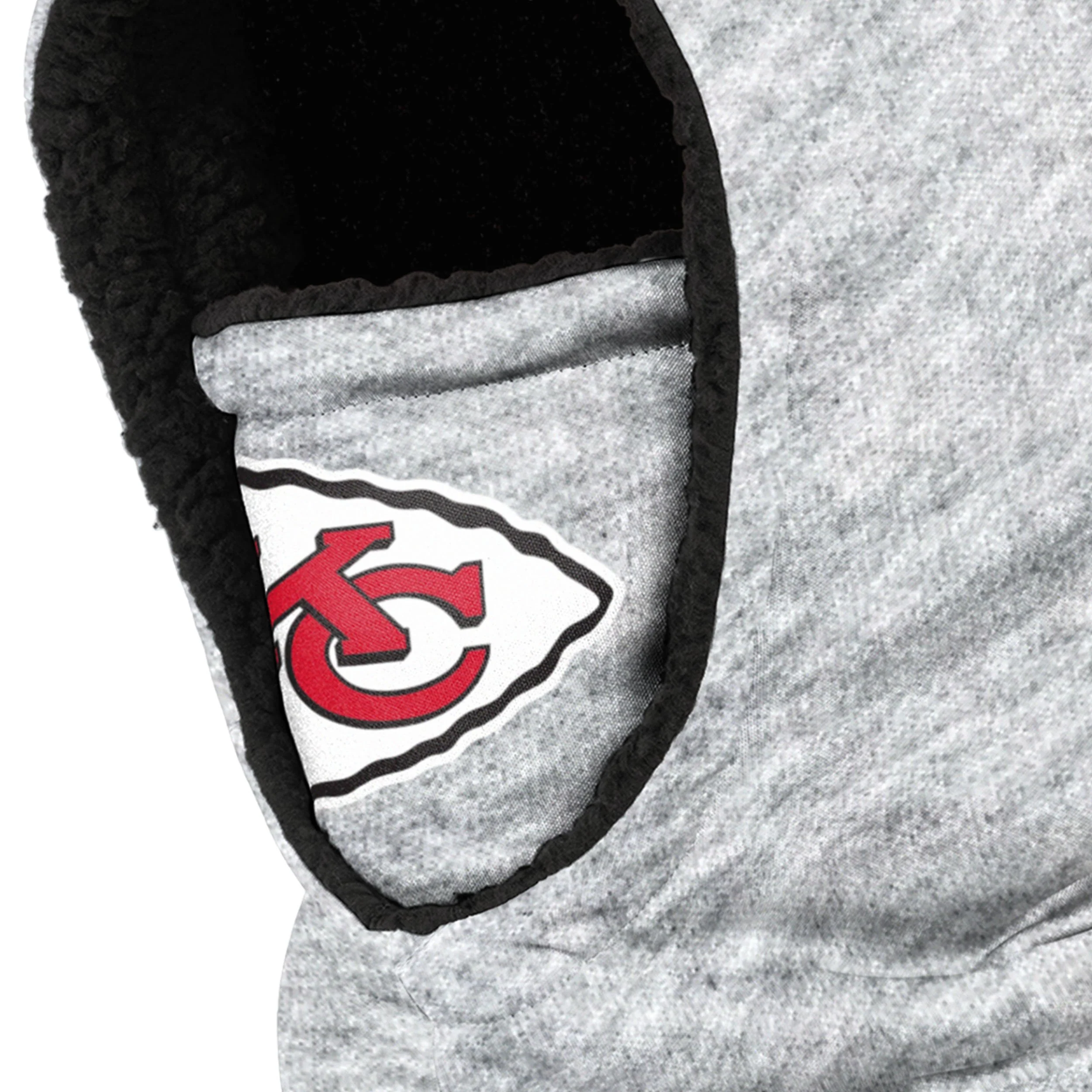 Kansas City Chiefs NFL Heather Grey Big Logo Hooded Gaiter - Image 3