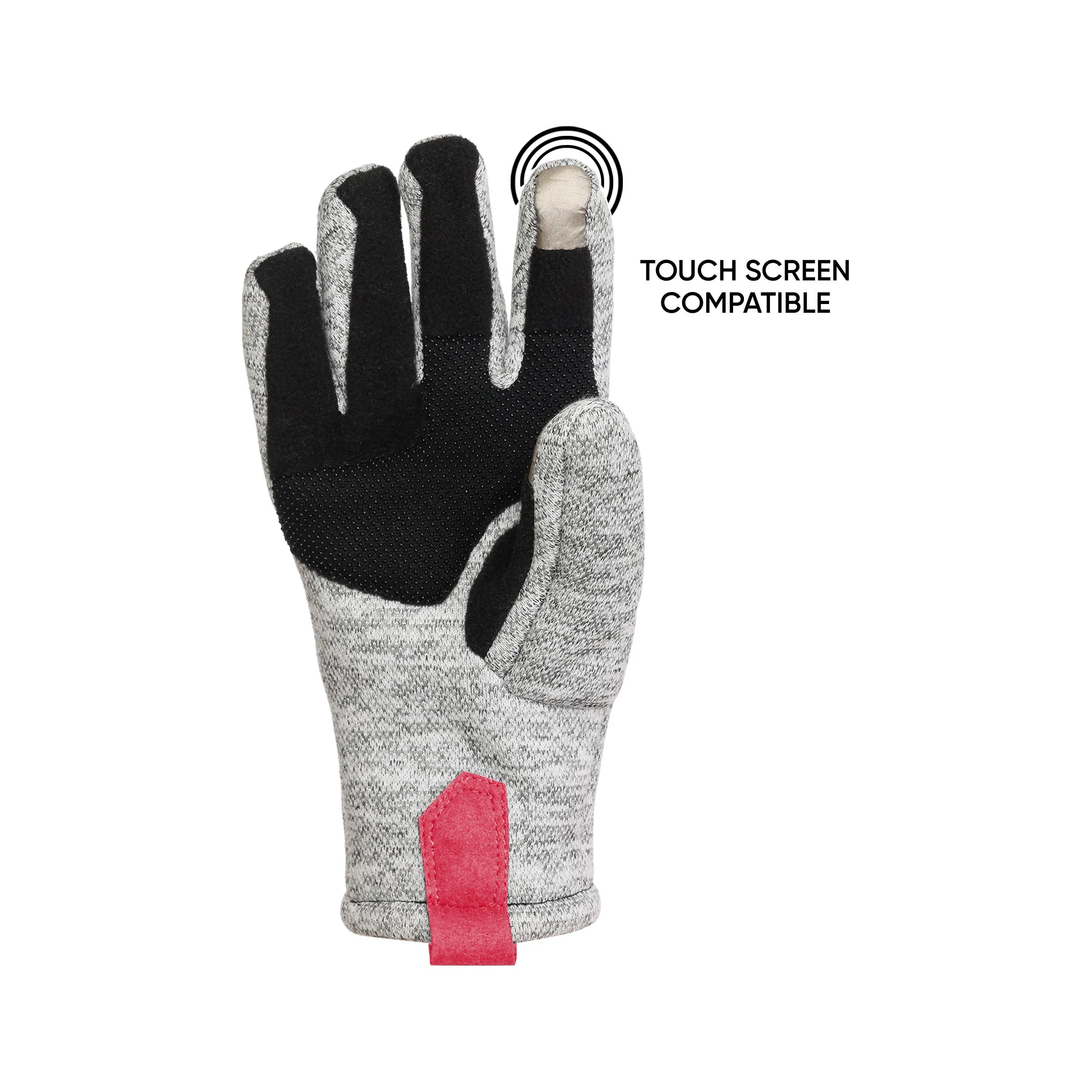 Kansas City Chiefs NFL Heather Grey Insulated Gloves - Image 3