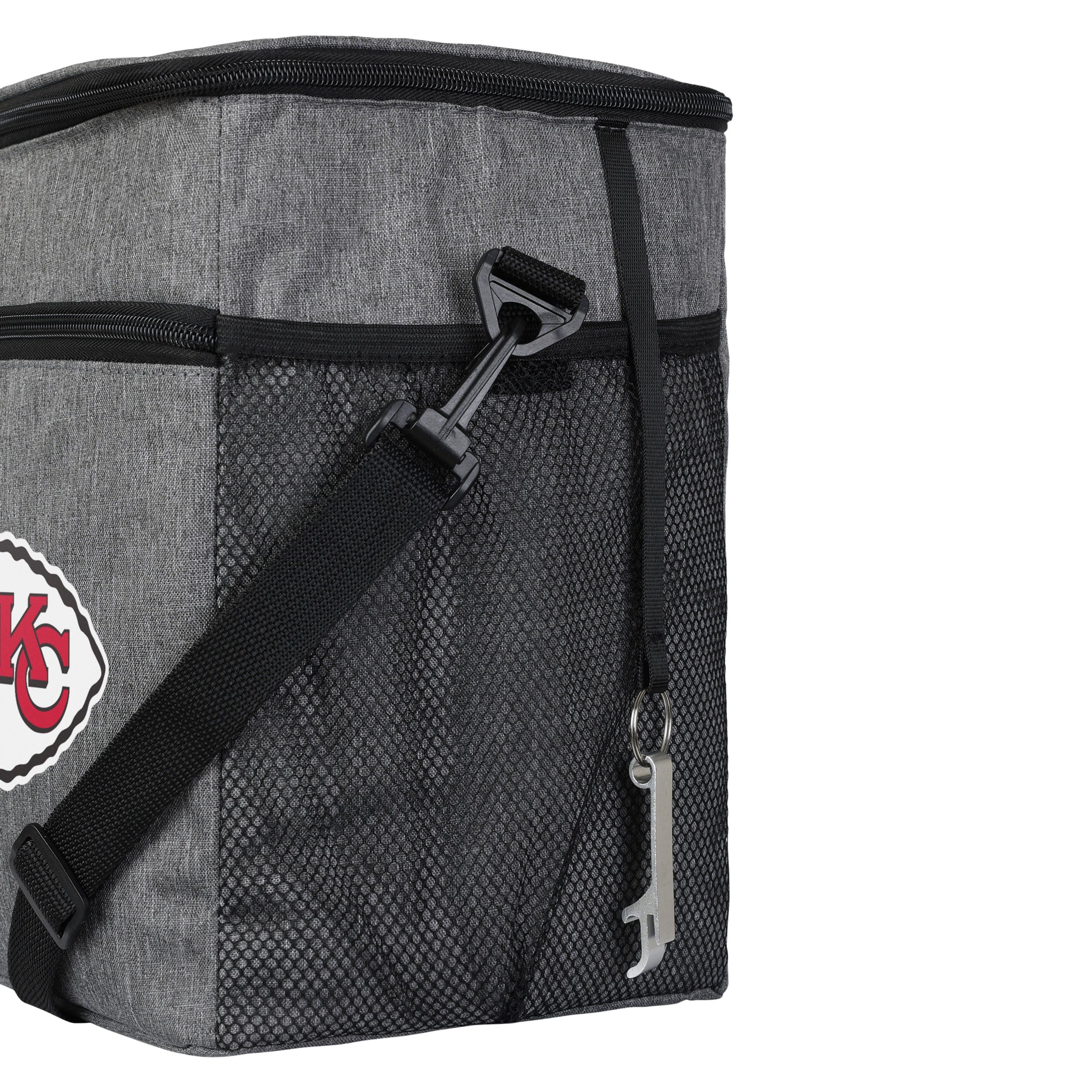 Kansas City Chiefs NFL Heather Grey Tailgate 24 Pack Cooler - Image 4