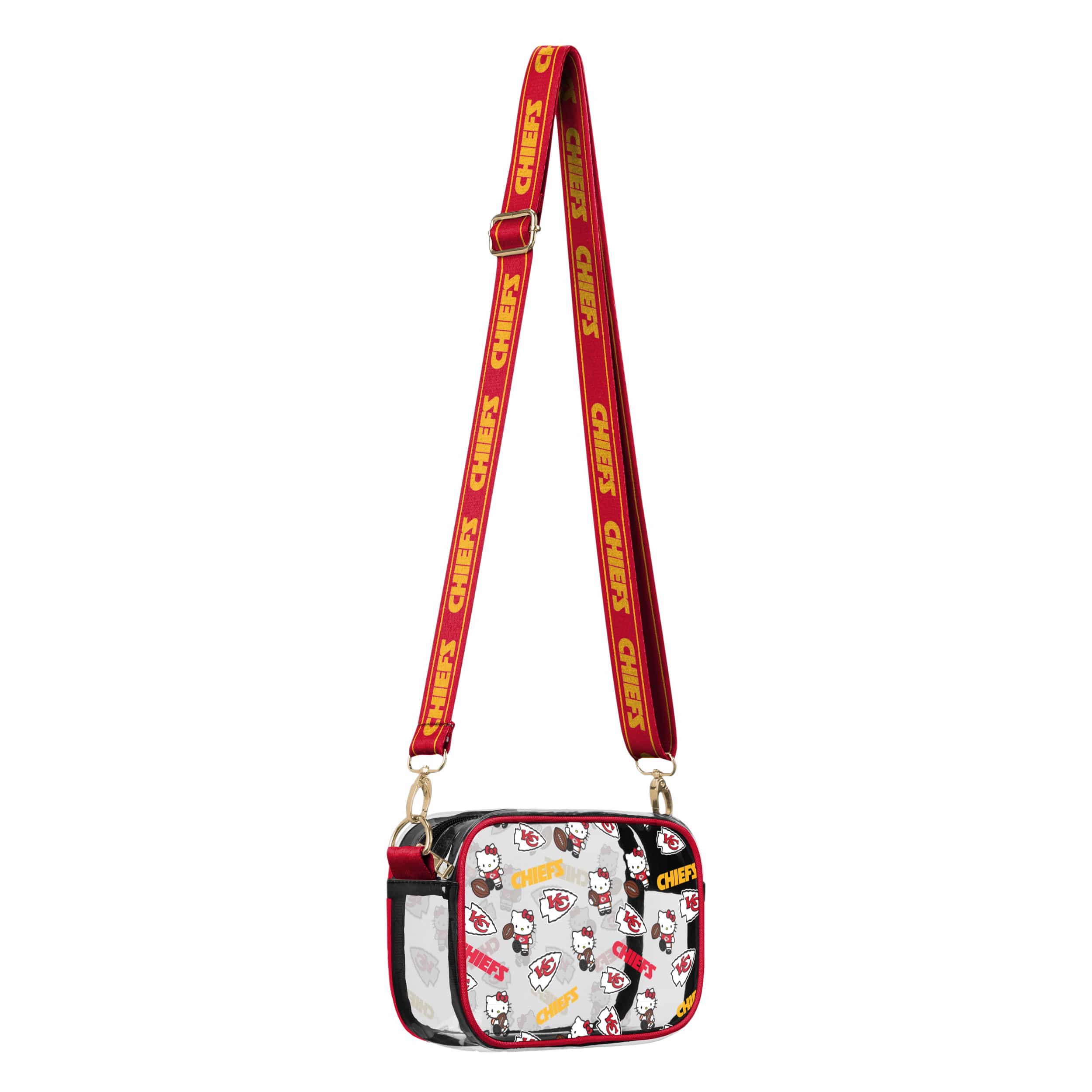 Kansas City Chiefs NFL Hello Kitty® Clear Crossbody Bag - (PREORDER - SHIPS MID JUNE) - Image 2