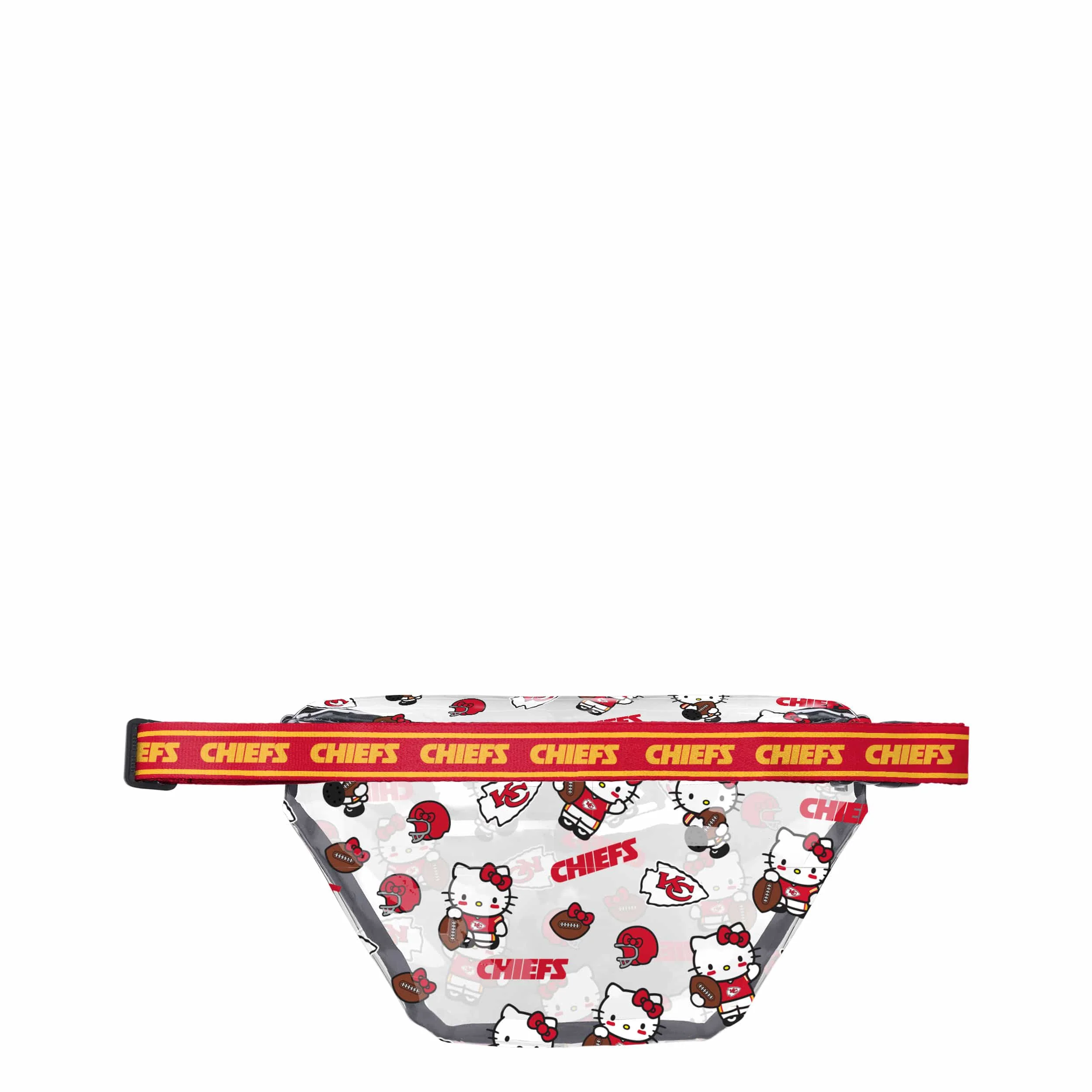 Kansas City Chiefs NFL Hello Kitty® Clear Fanny Pack (PREORDER - SHIPS MID JULY) - Image 2