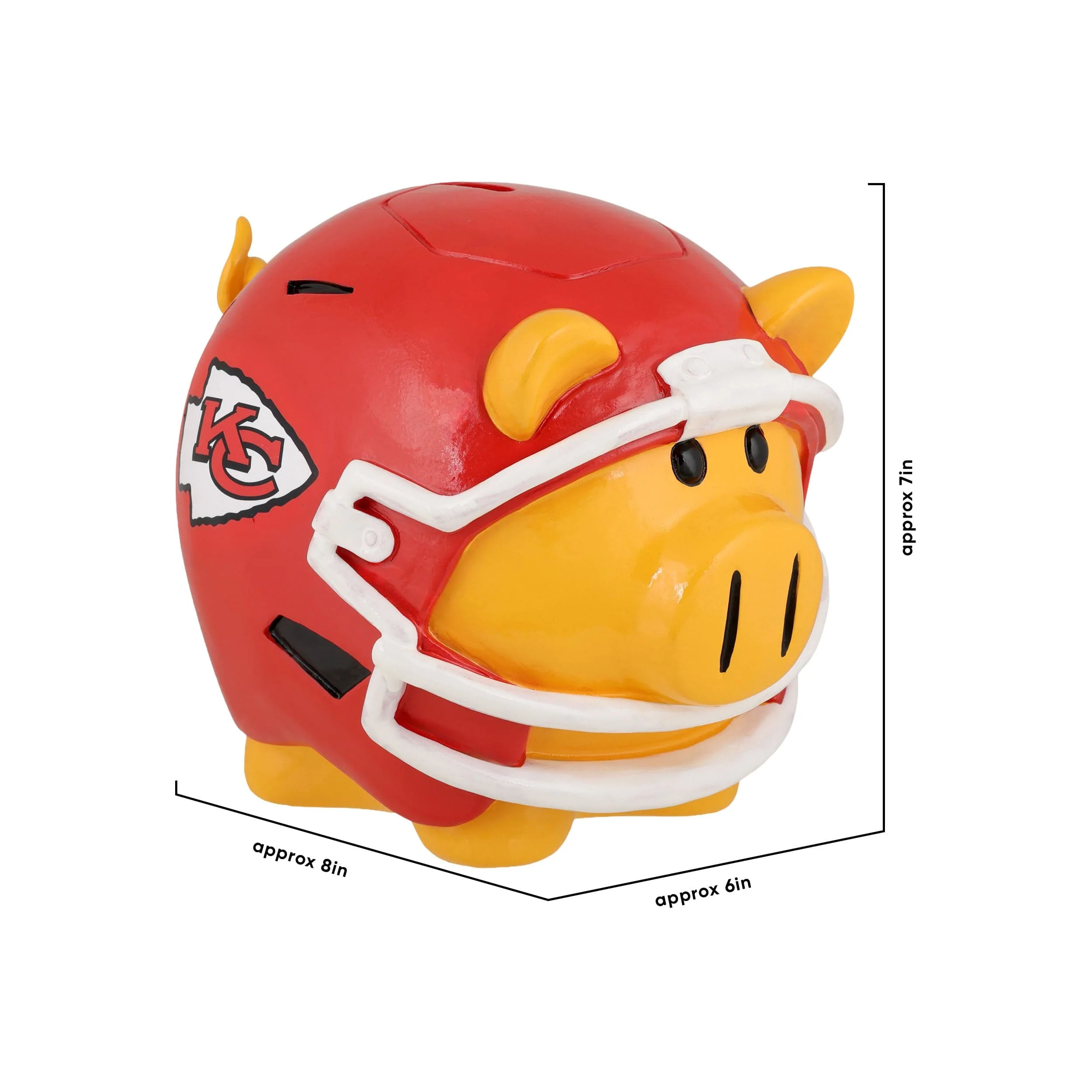 Kansas City Chiefs NFL Helmet Piggy Bank - Image 4
