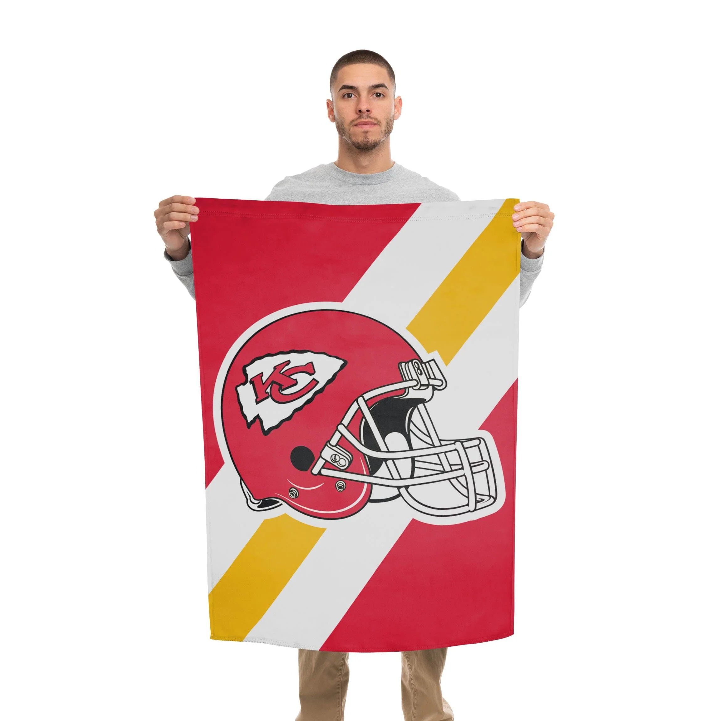 Kansas City Chiefs NFL Helmet Vertical Flag - Image 2