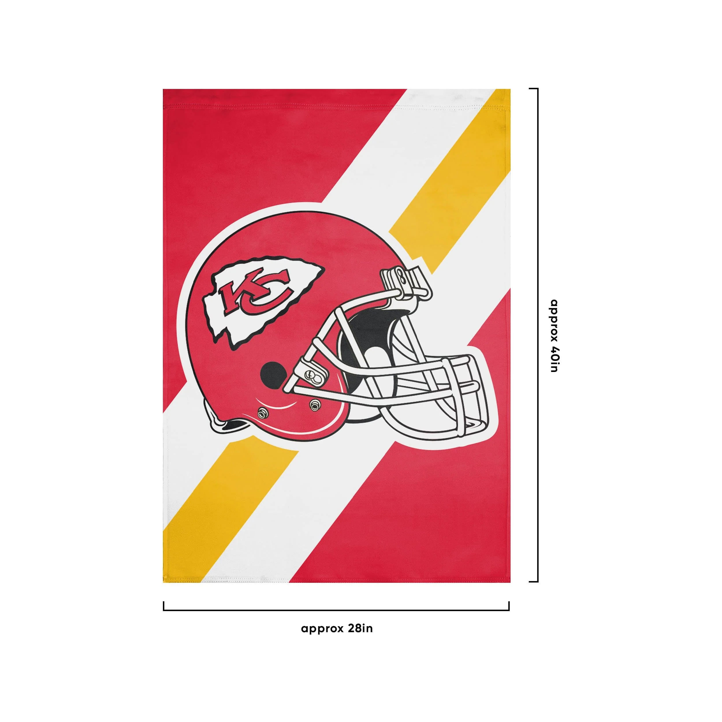 Kansas City Chiefs NFL Helmet Vertical Flag - Image 3
