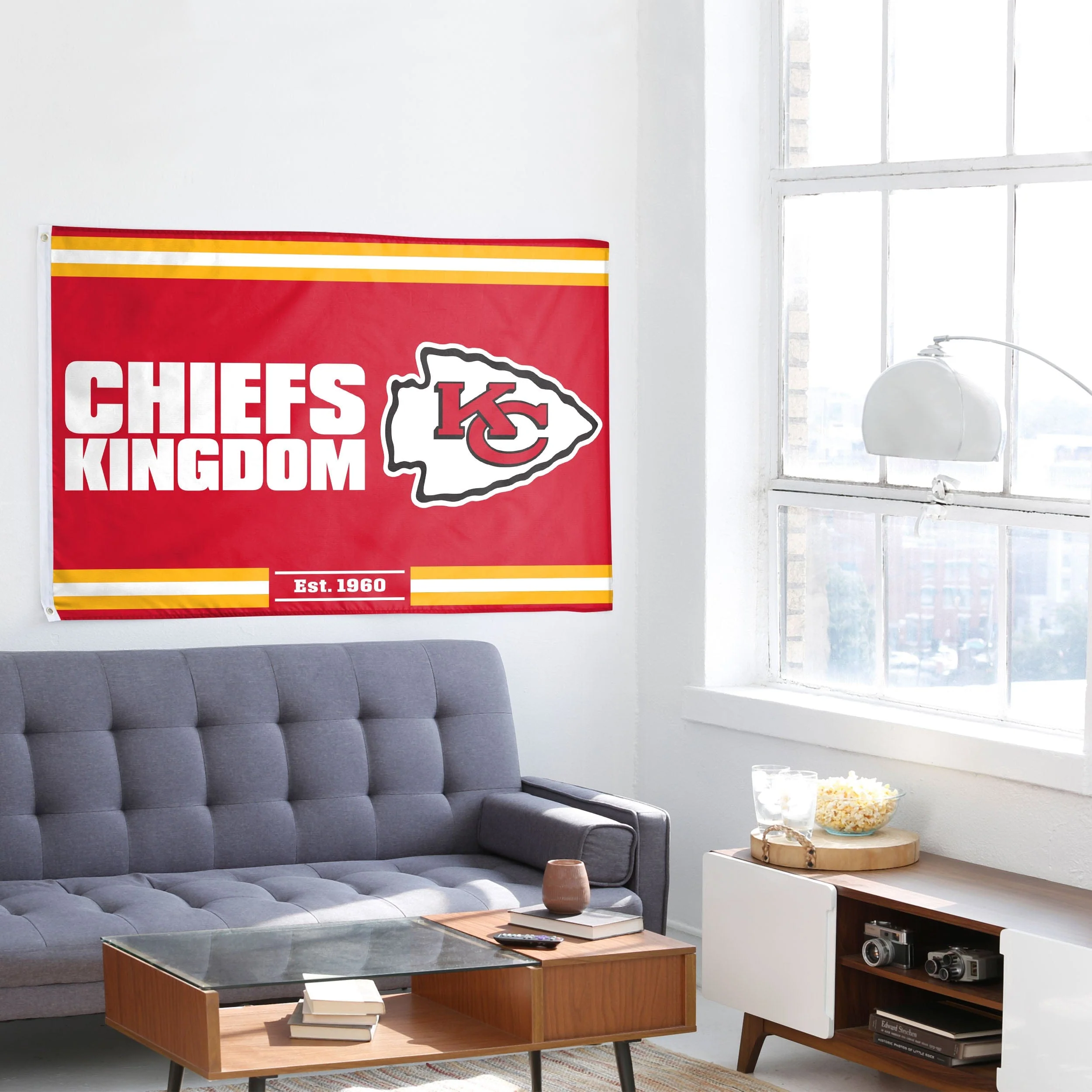 Kansas City Chiefs NFL Horizontal Slogan Flag - Image 4