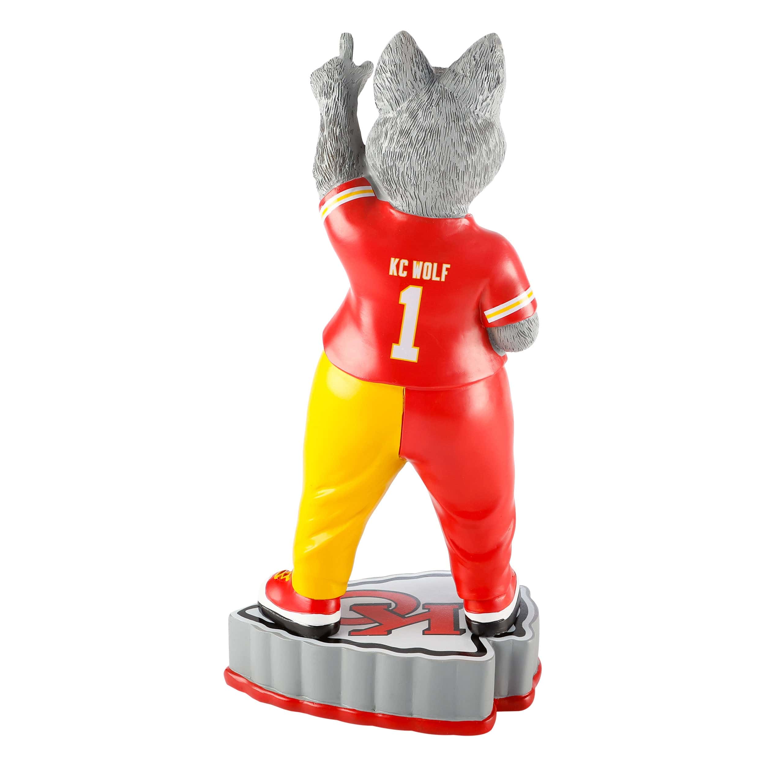 Kansas City Chiefs NFL KC Wolf Mascot Figurine - Image 5