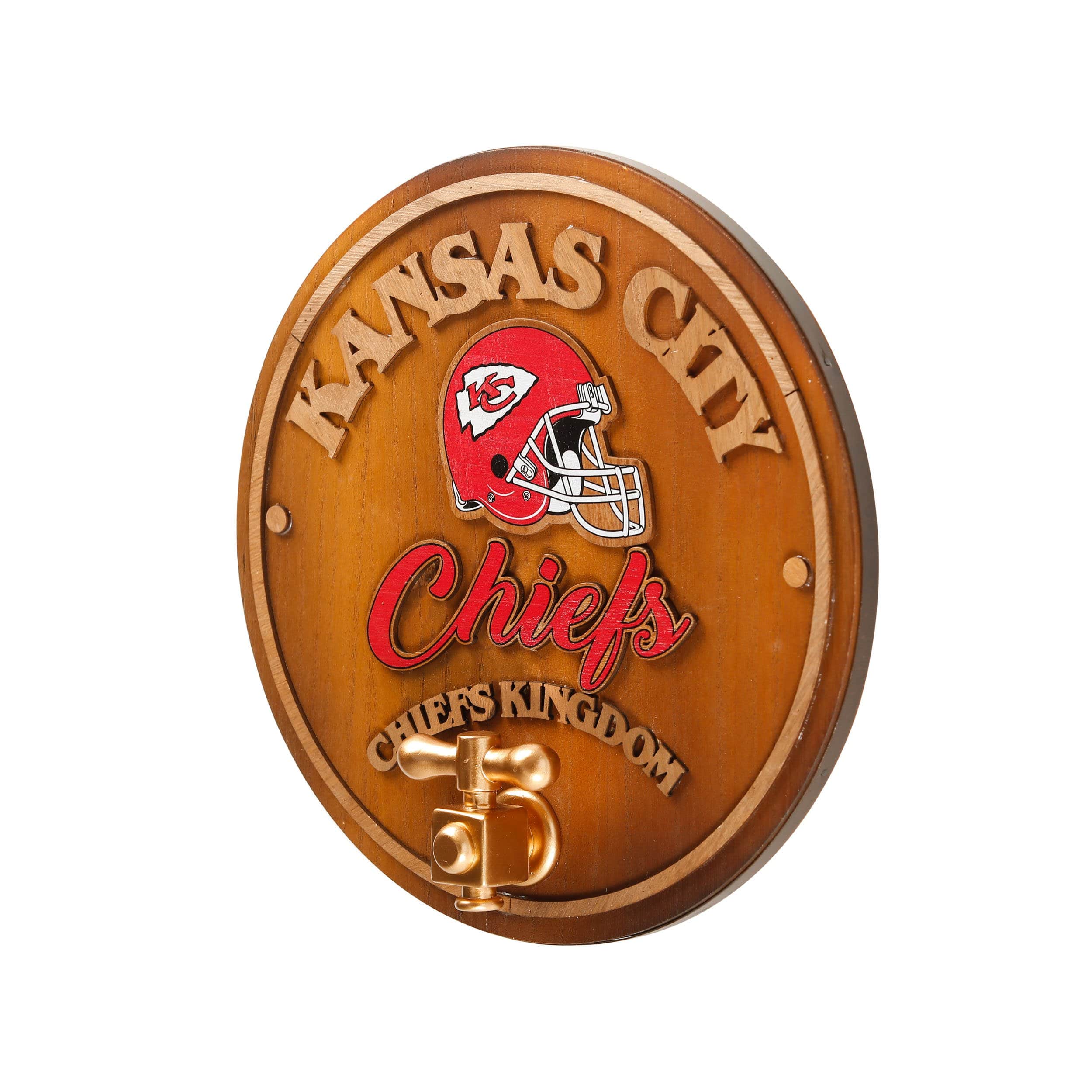 Kansas City Chiefs NFL Keg Tap Sign - Image 2