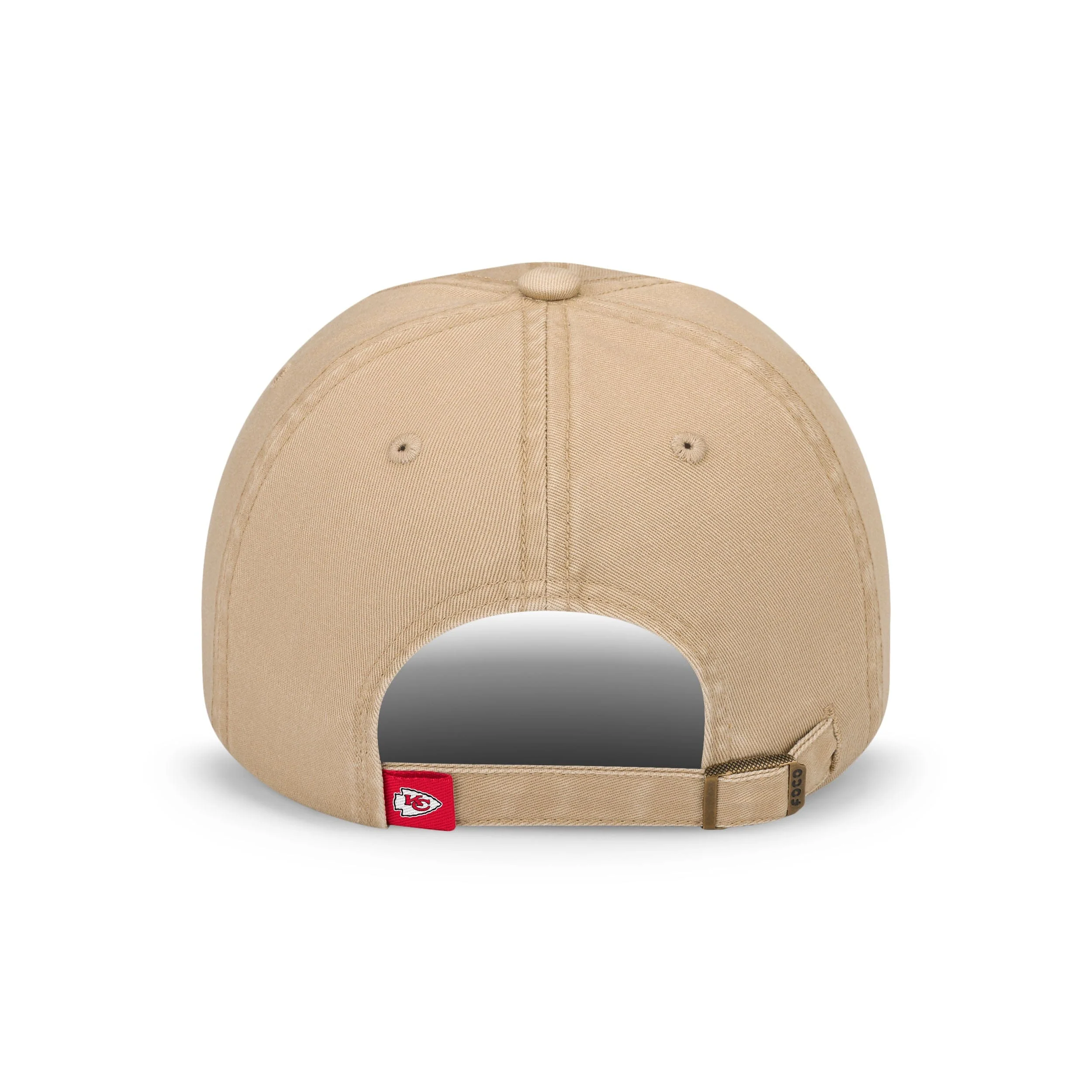 Kansas City Chiefs NFL Khaki Primary Logo Casual Cap - Image 3