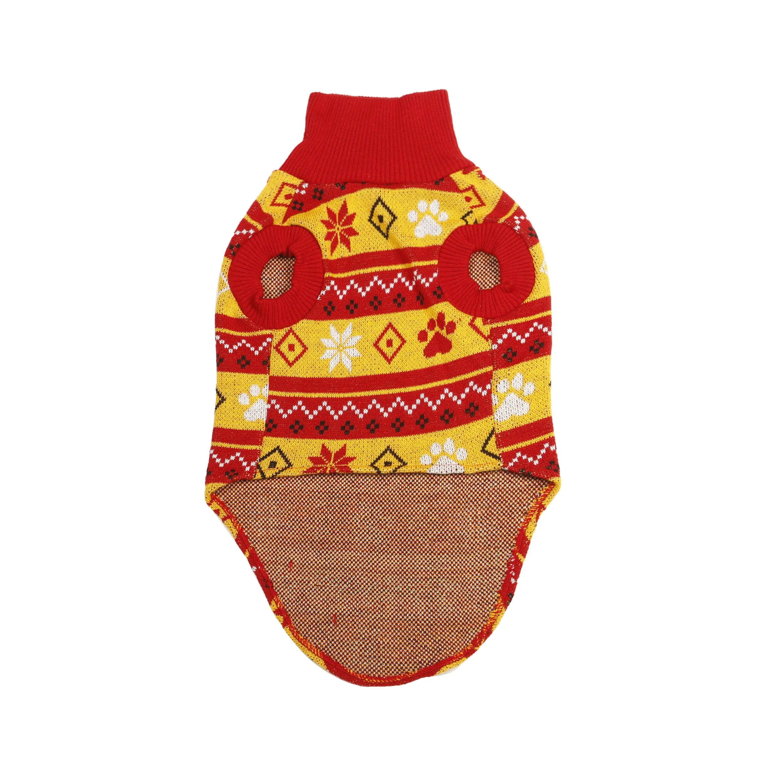 Kansas City Chiefs NFL Knitted Holiday Dog Sweater - Image 3
