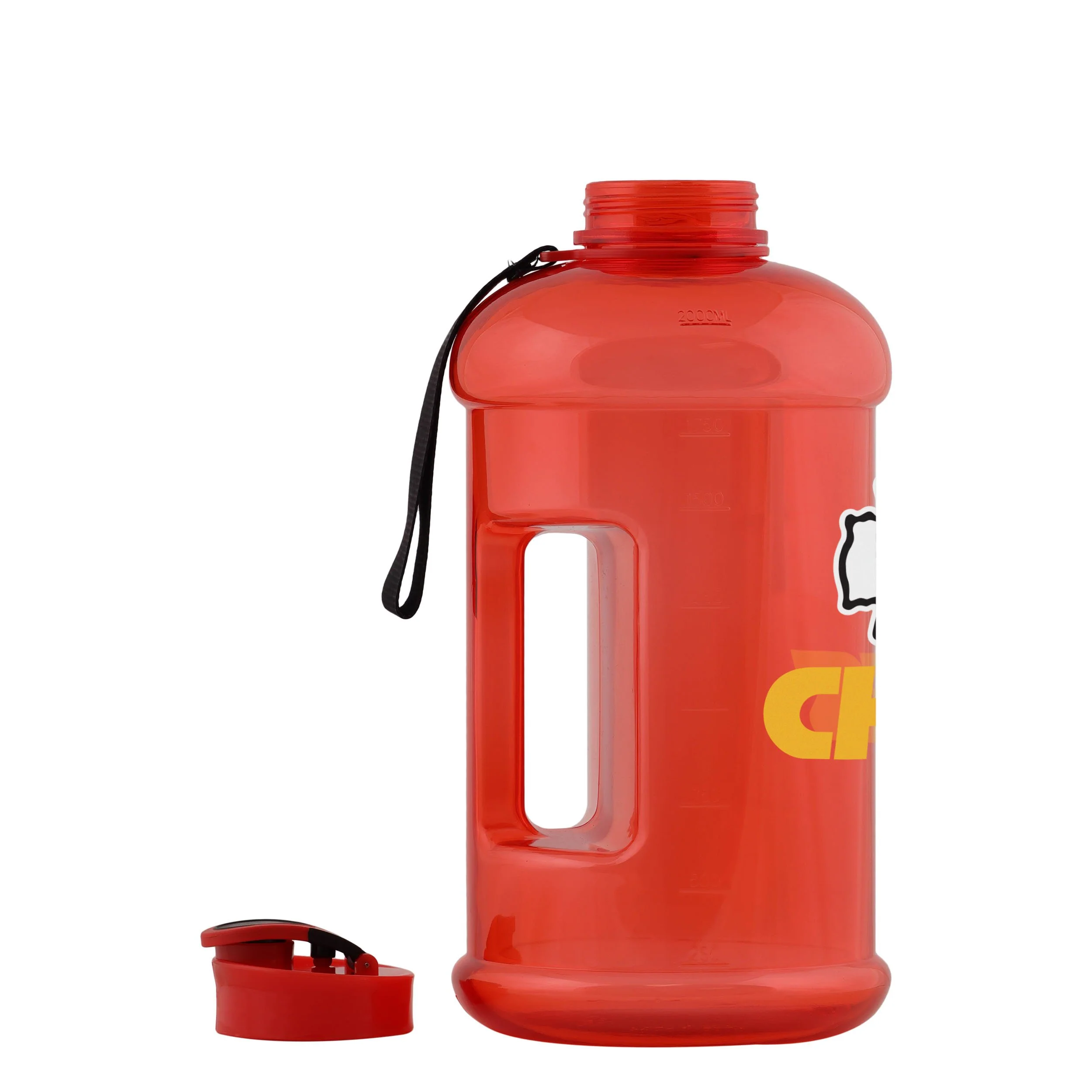 Kansas City Chiefs NFL Large Team Color Clear Sports Bottle - Image 3
